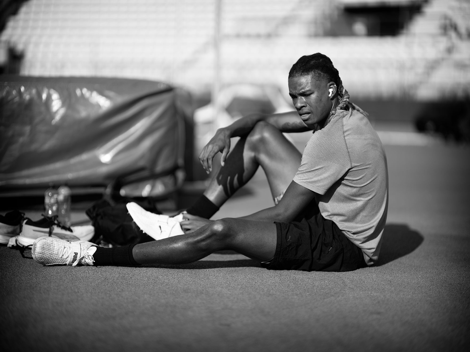 JuVaughn Harrison during practice