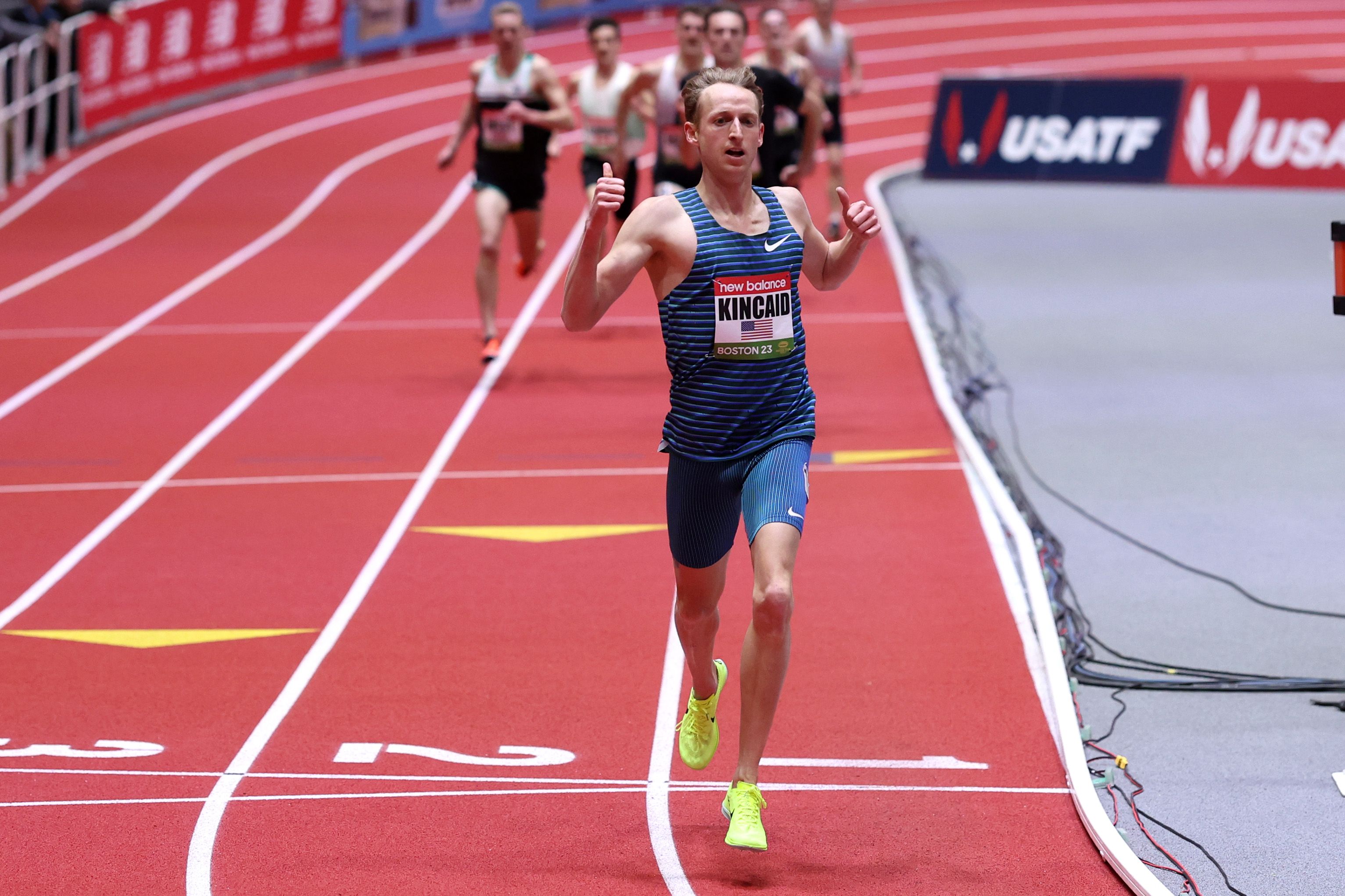 Woddy Kincaid at the New Balance Indoor Grand Prix