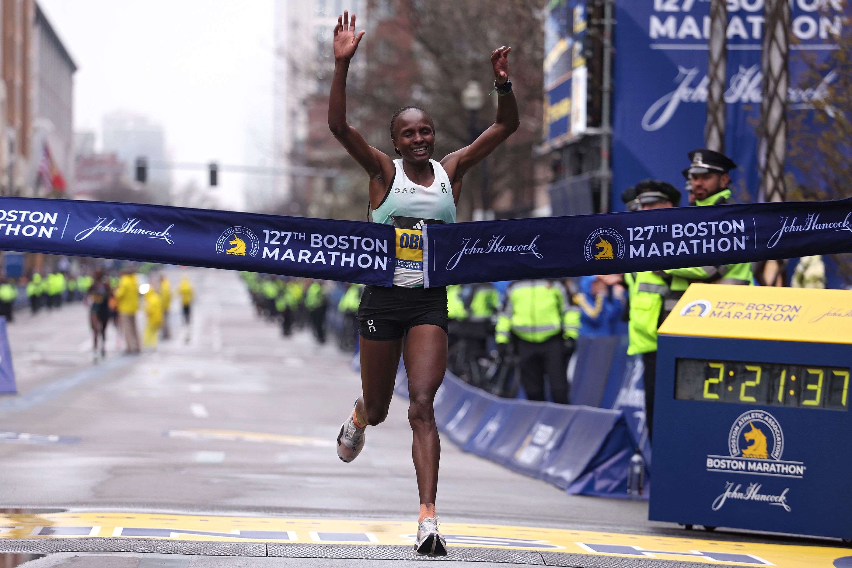 Hellen Obiri wins the 2023 Boston Marathon