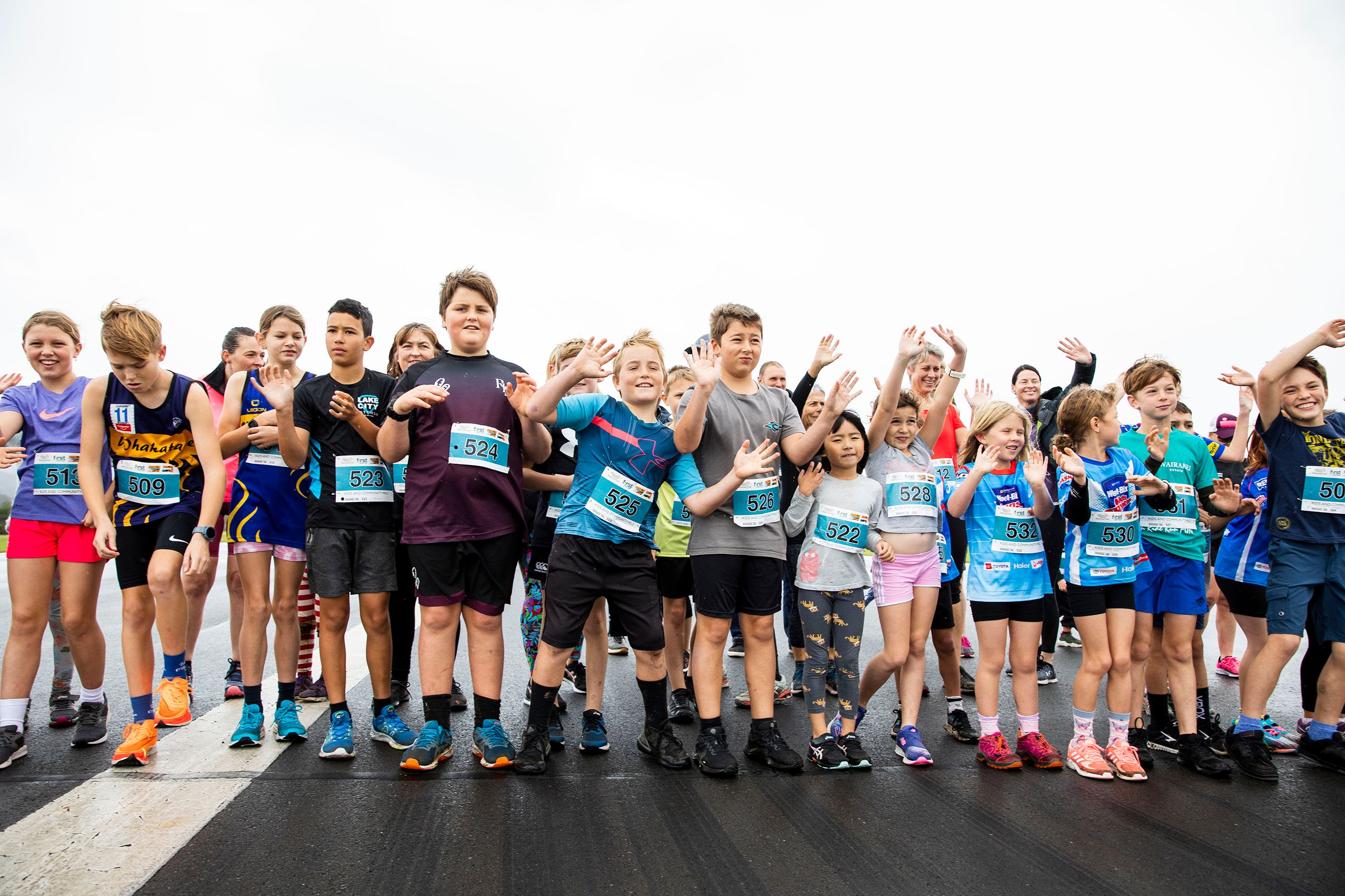 Bērnu skrējieni bija daļa no Rotorua maratona