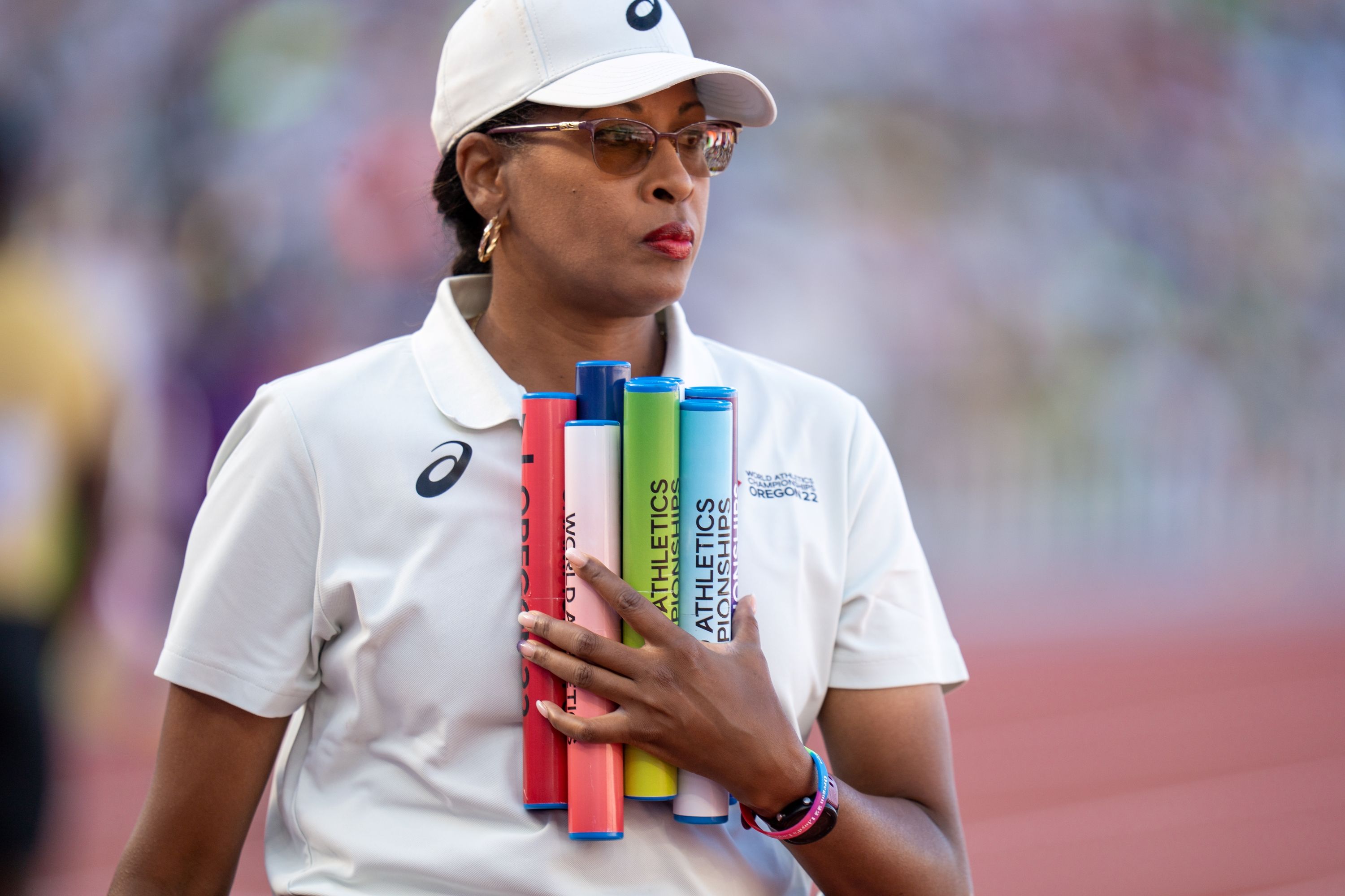 Official at the World Athletics Championships Oregon22