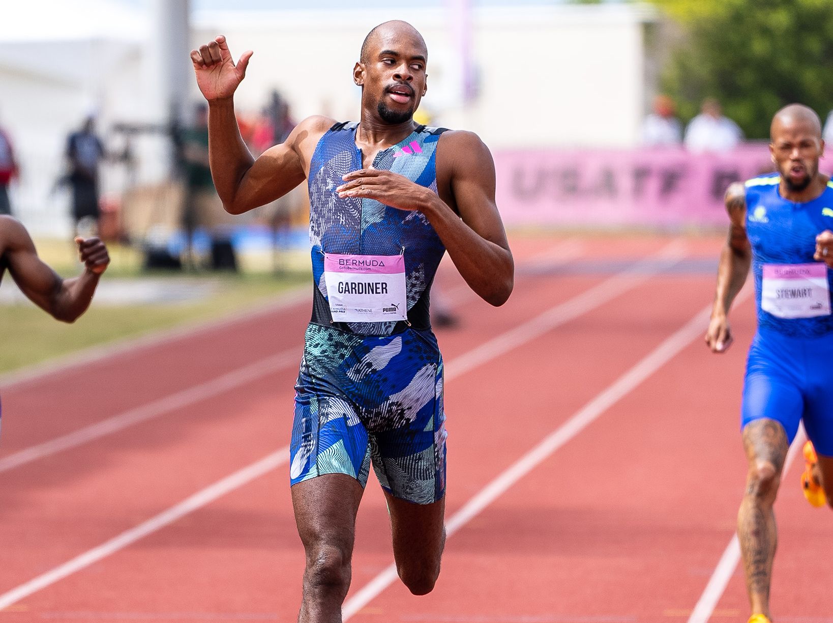 400m winner Steven Gardiner in Bermuda