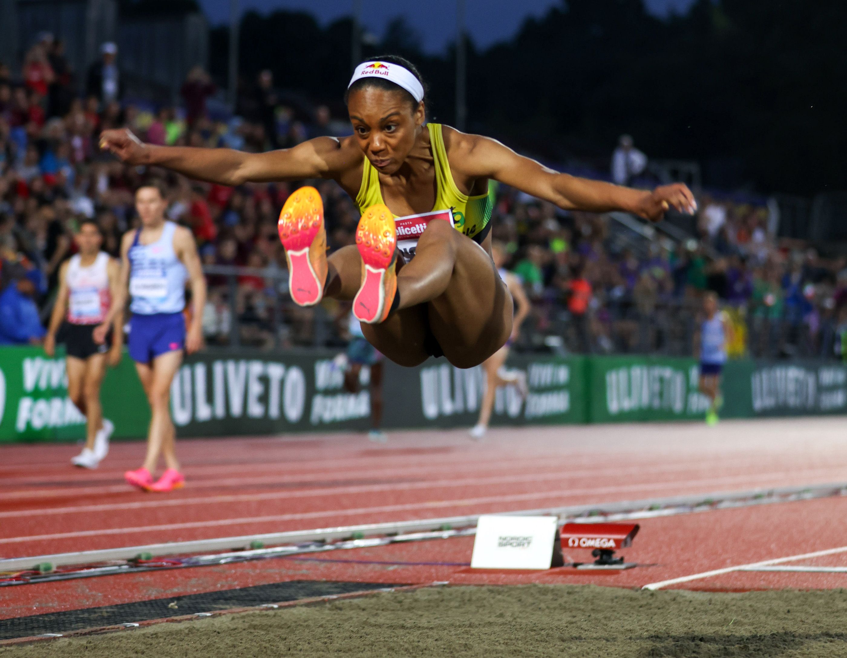 Larissa Iapichino competes in Florence