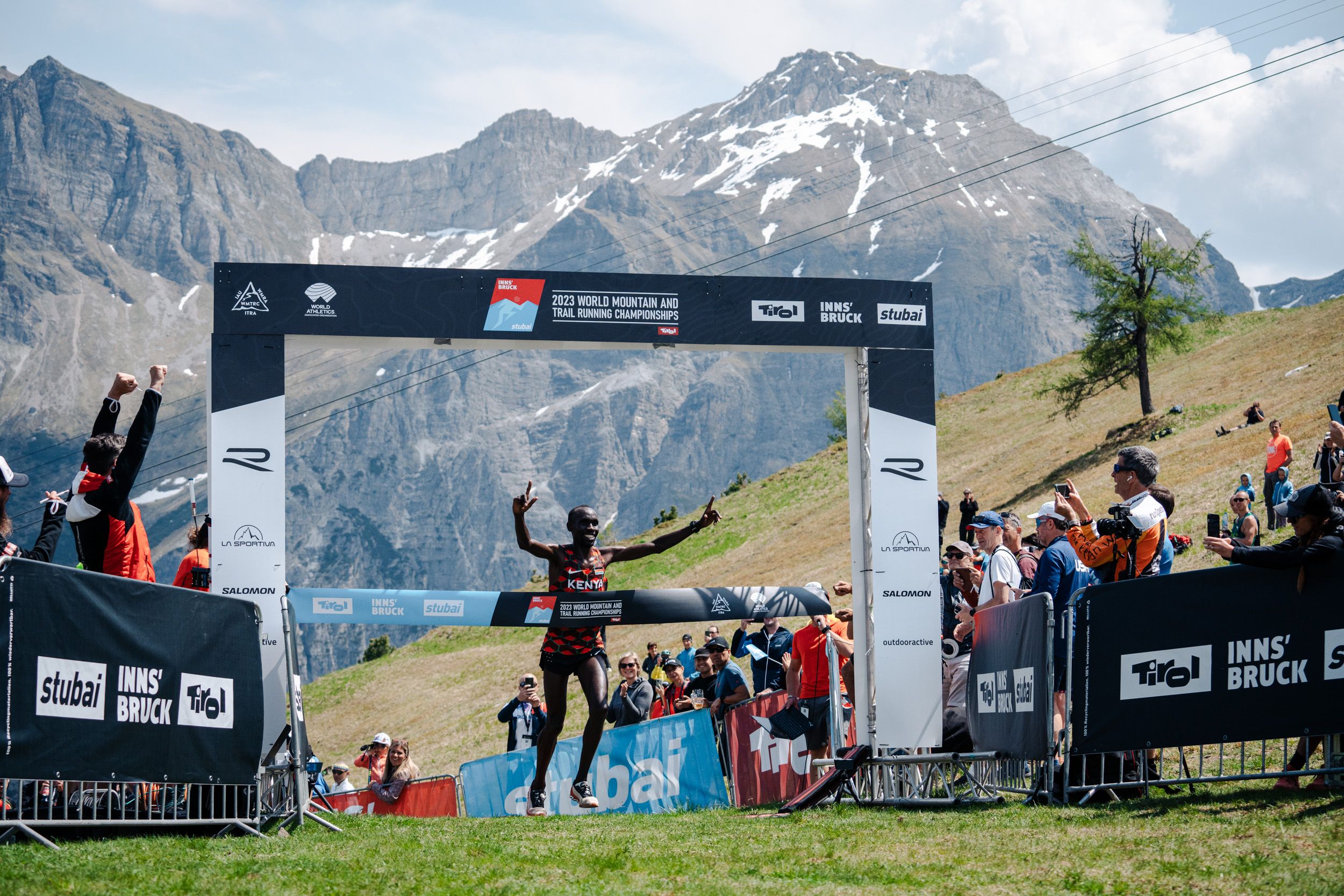 Kenya’s Patrick Kipngeno wins the vertical uphill title in Innsbruck