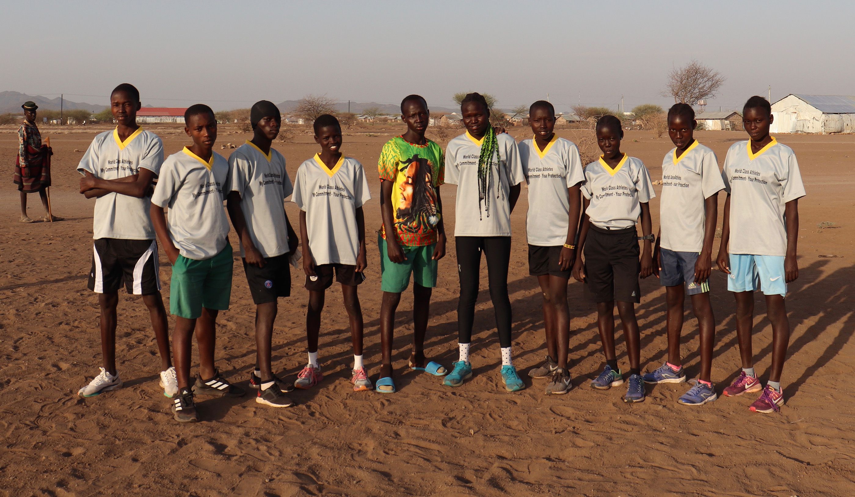The first U20 refugee team selection in Kakuma in February 2022