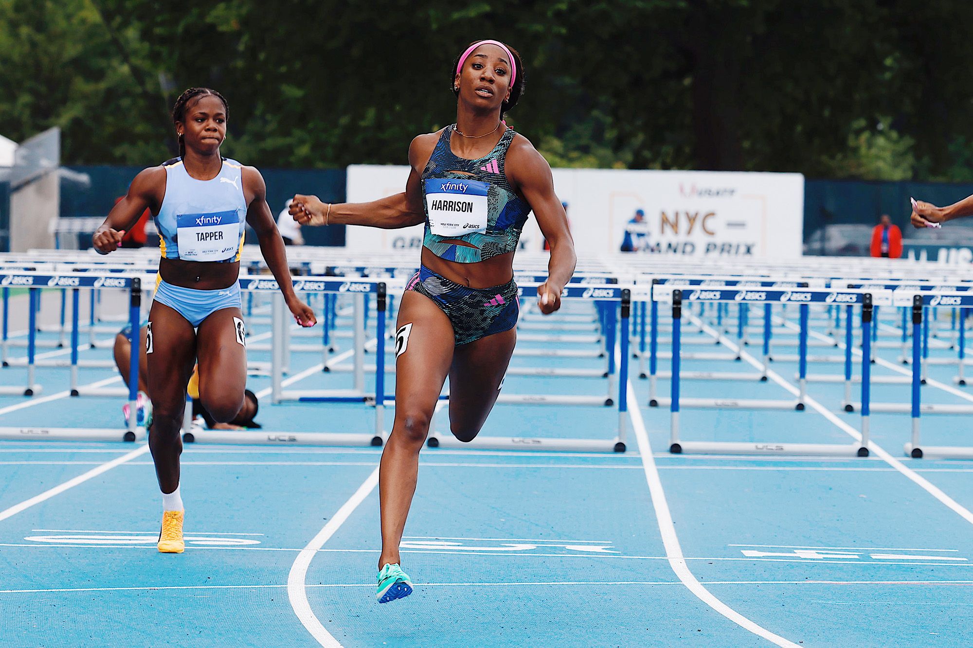 Kendra Harrison wins the 100m hurdles in New York