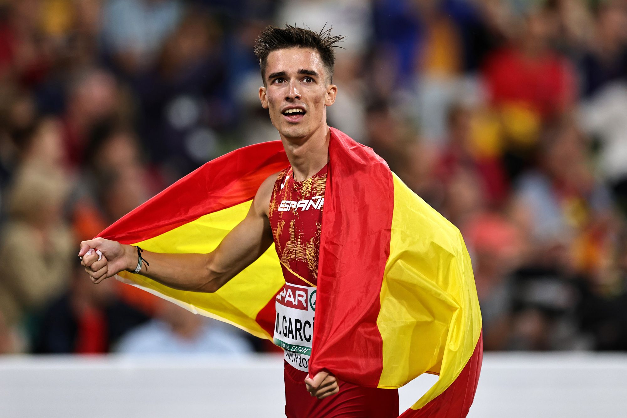 Mario Garcia Romo after taking bronze at the European Championships