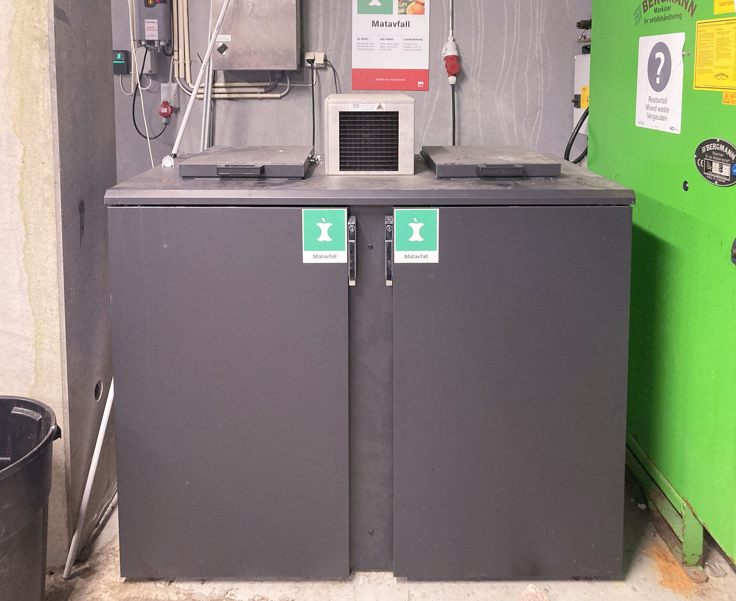 Refrigeration for compostable waste at Bislett Stadium