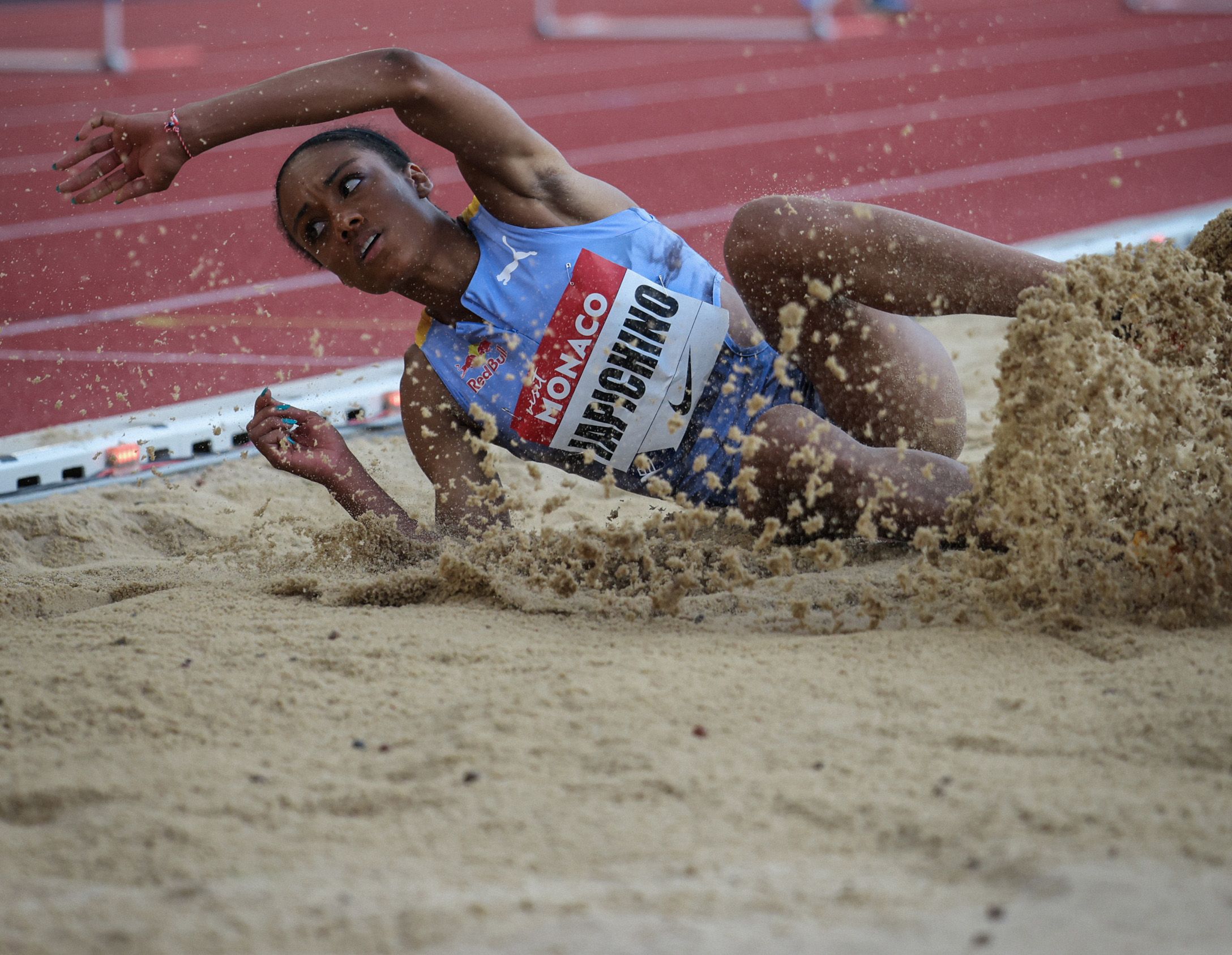 Long jump winner Larissa Iapichino in Monaco