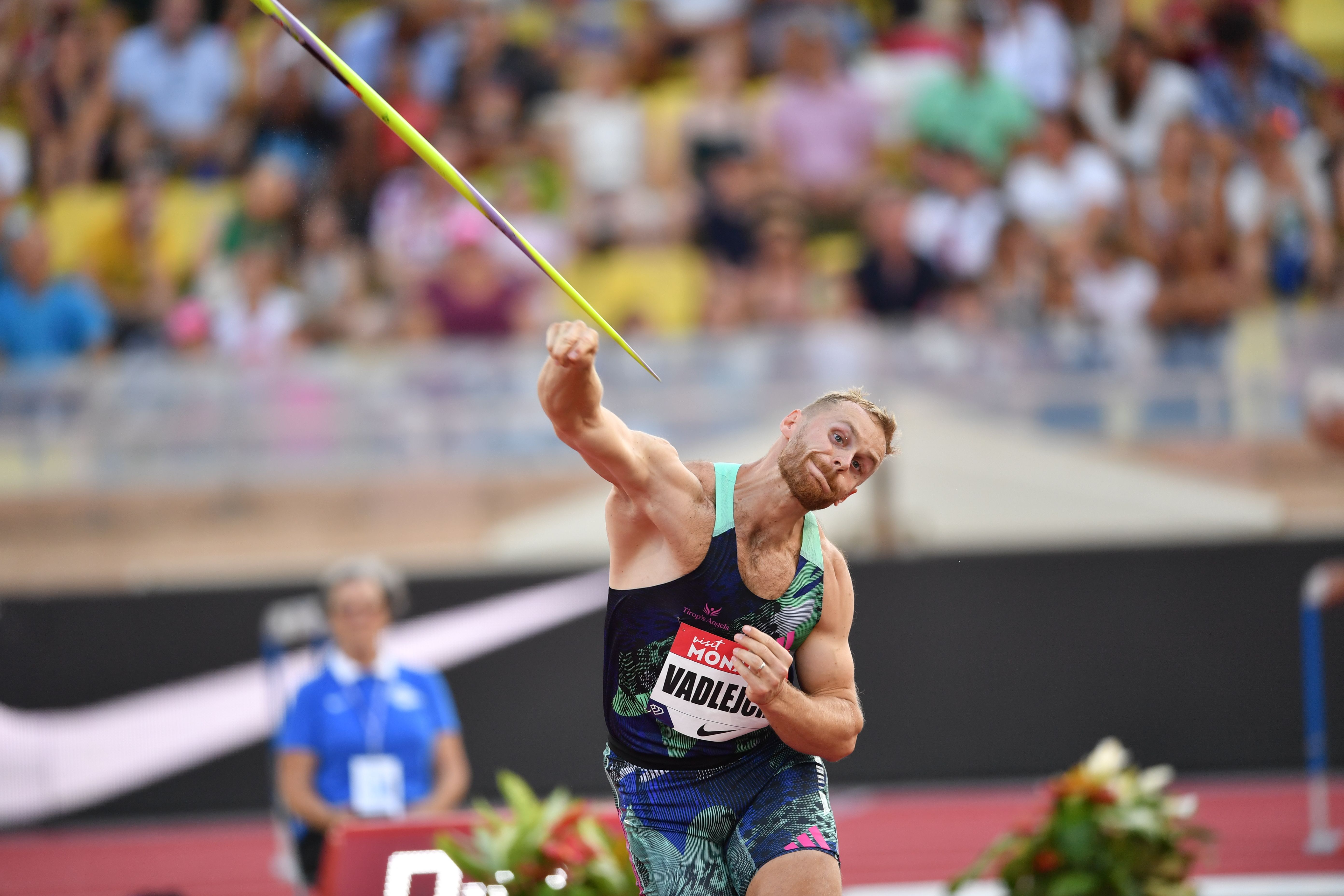 Jakub Vadlejch, winner of the javelin in Monaco