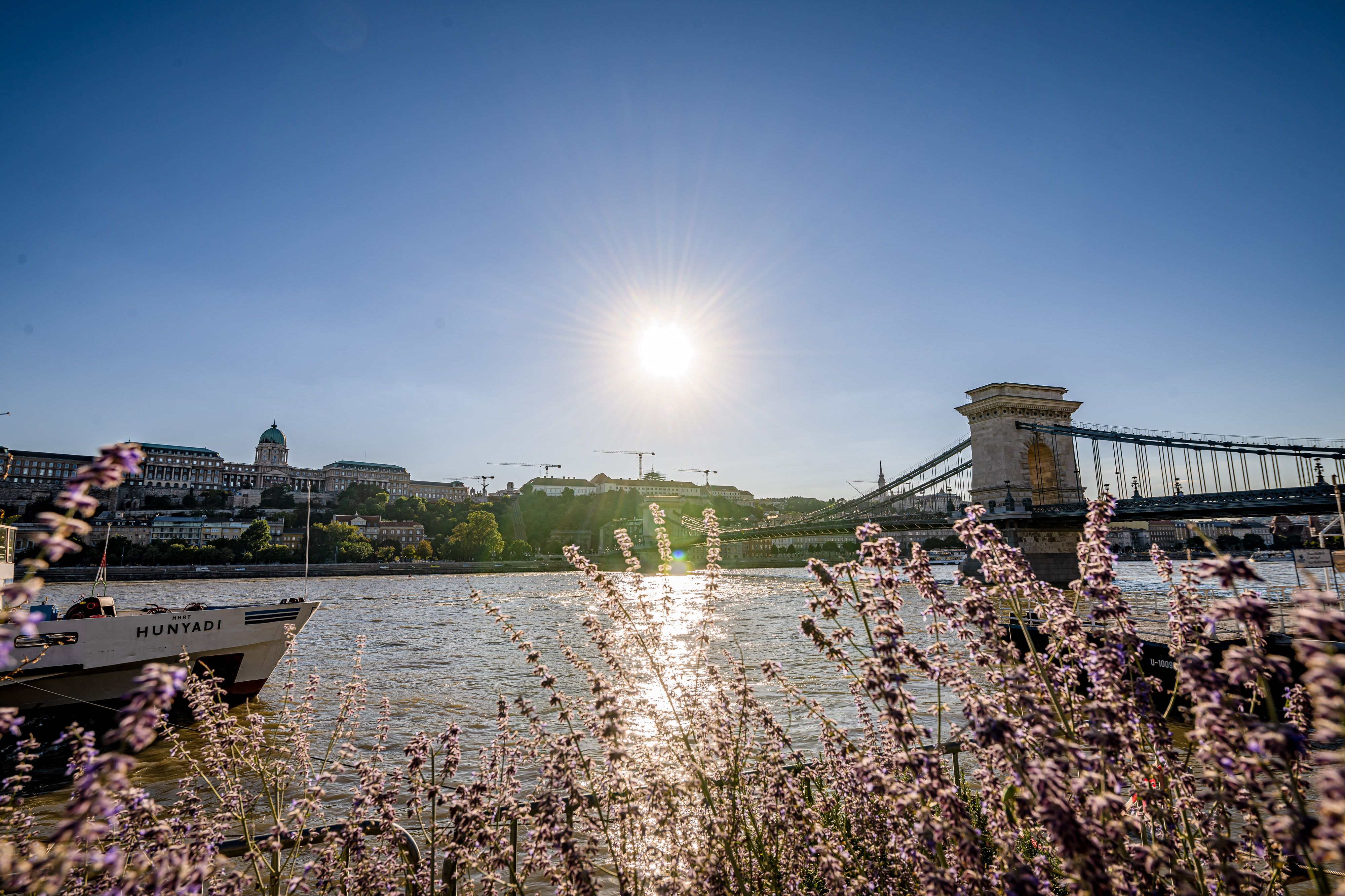 Chain Bridge and Buda Castle in Budapest