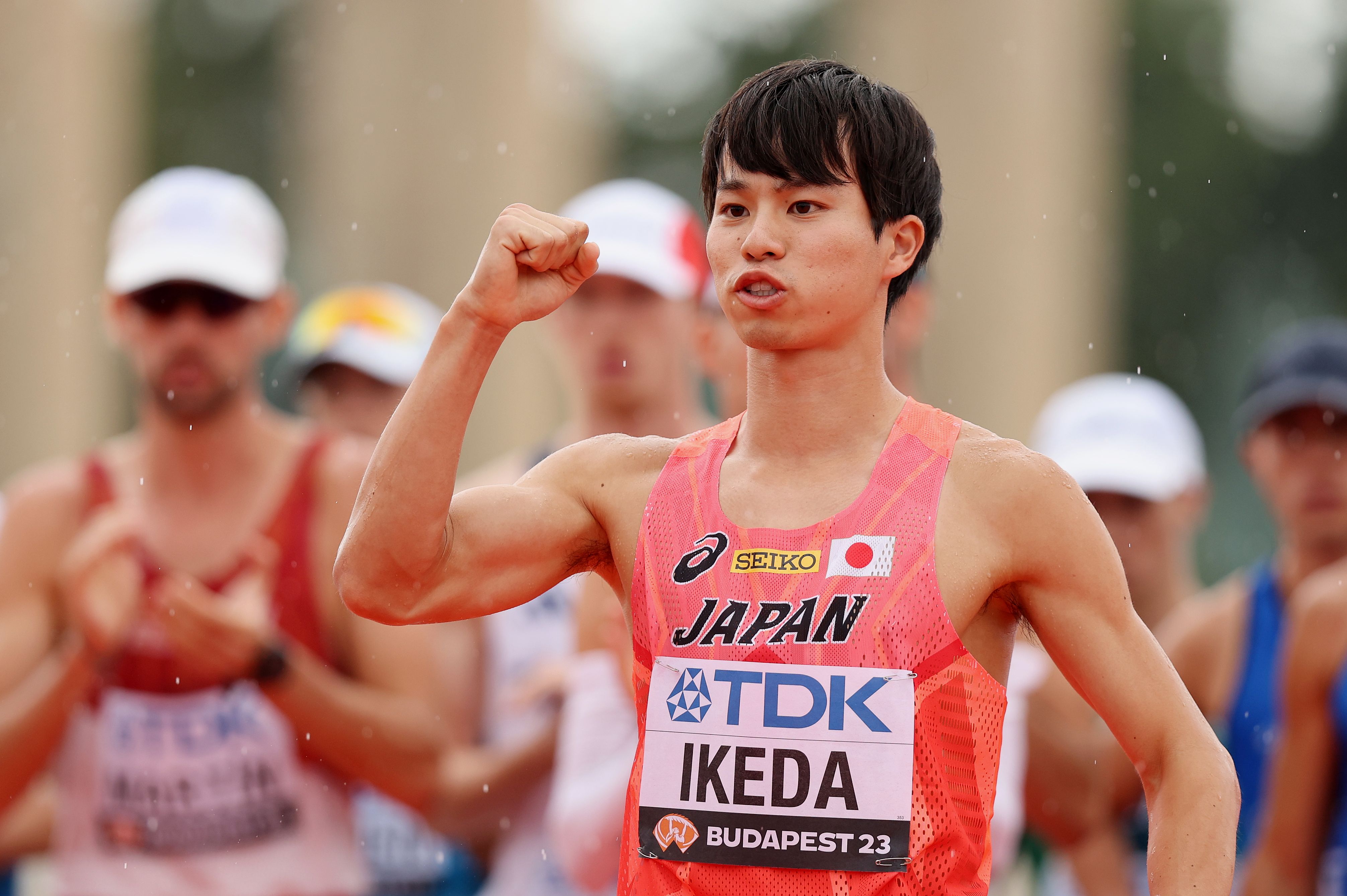 Koki Ikeda at the World Athletics Championships Budapest 23