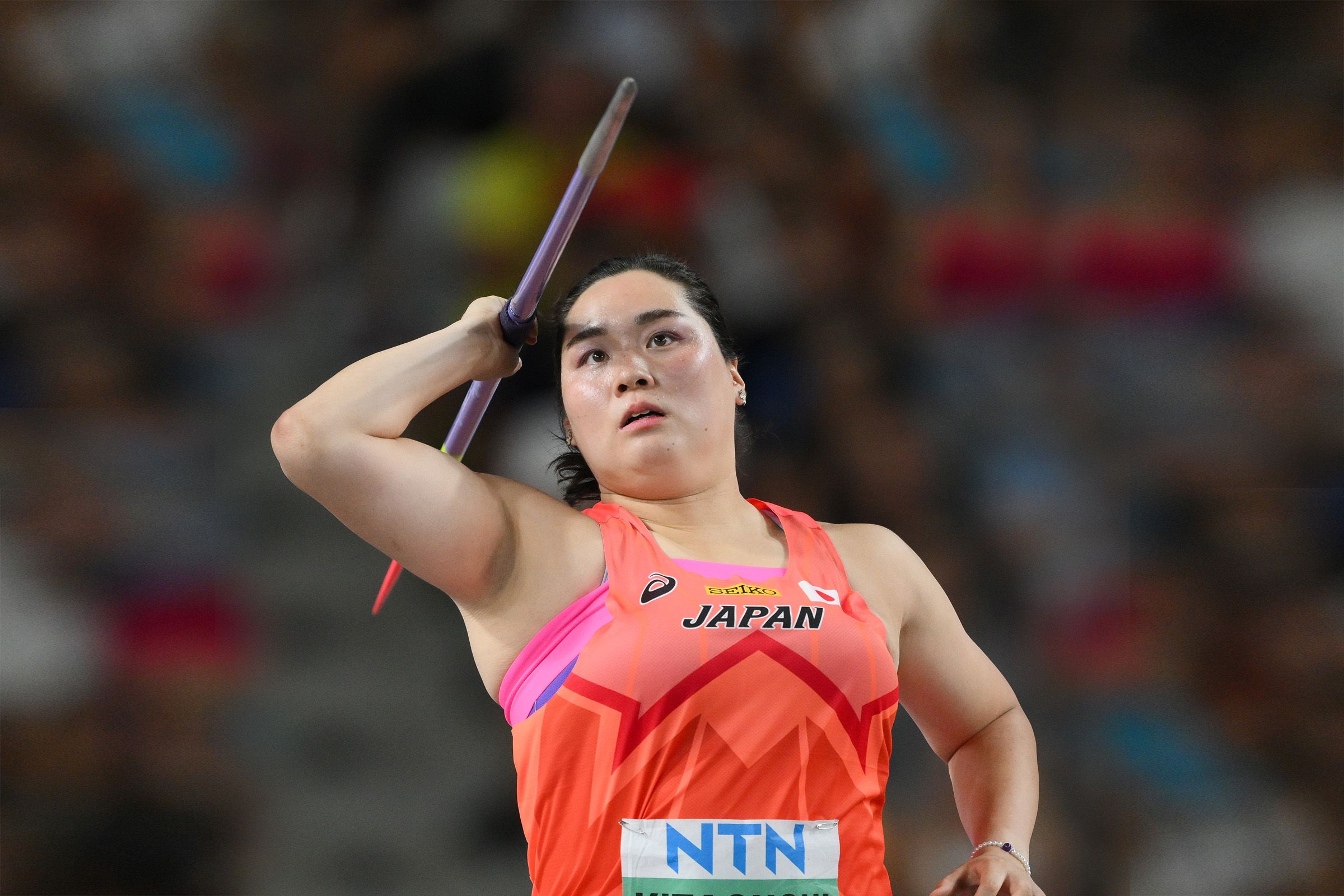 Haruka Kitaguchi in the javelin at the World Athletics Championships Budapest 23