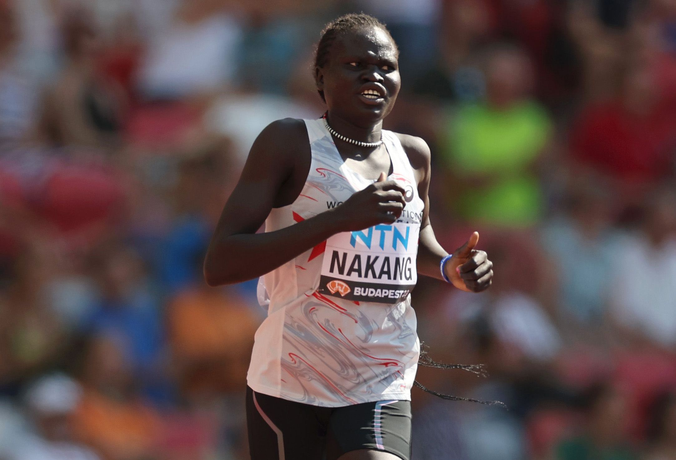 Perina Lokure Nakang at the World Athletics Championships Budapest 23