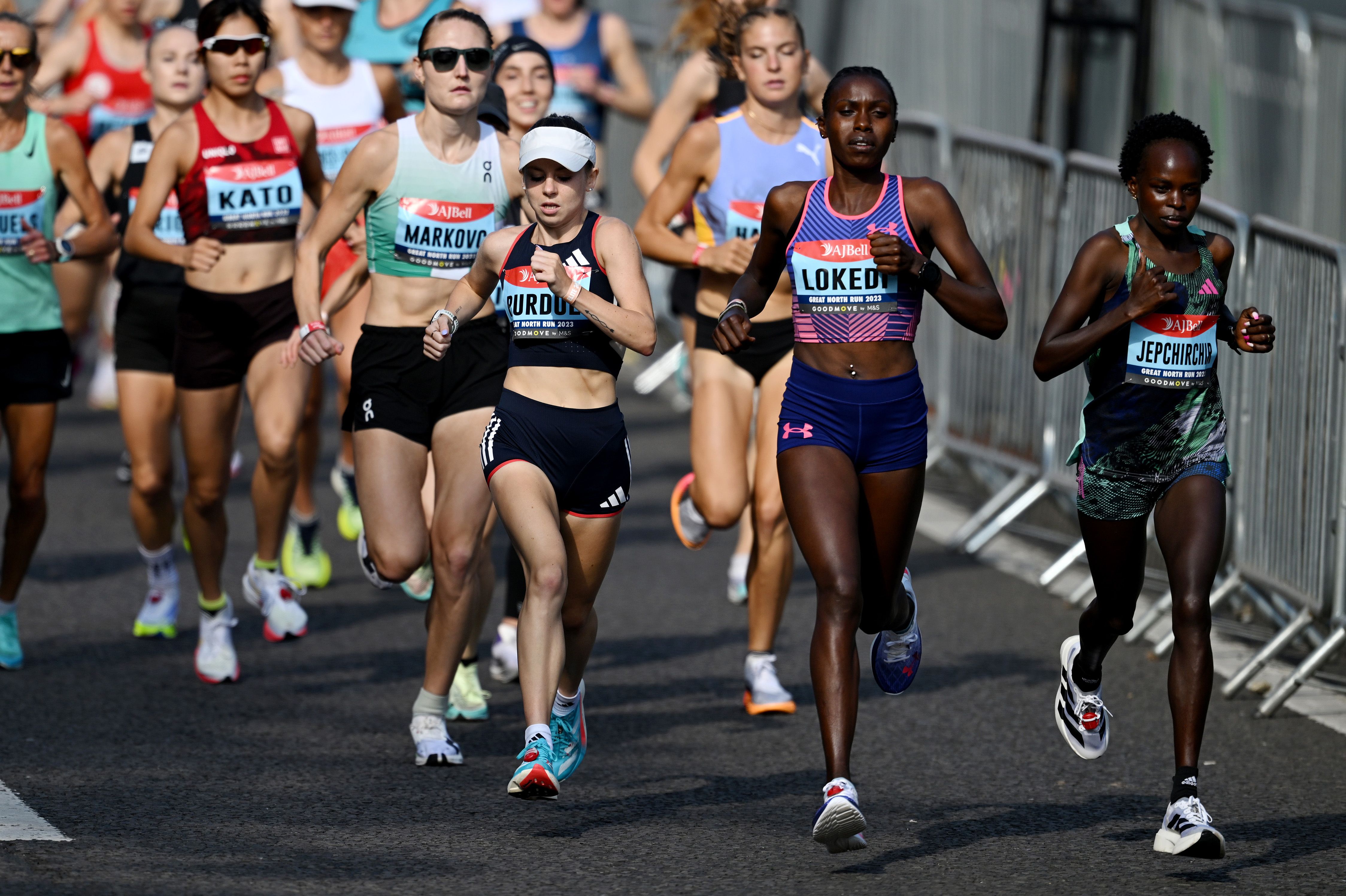 Peres Jepchirchir leads the Great North Run
