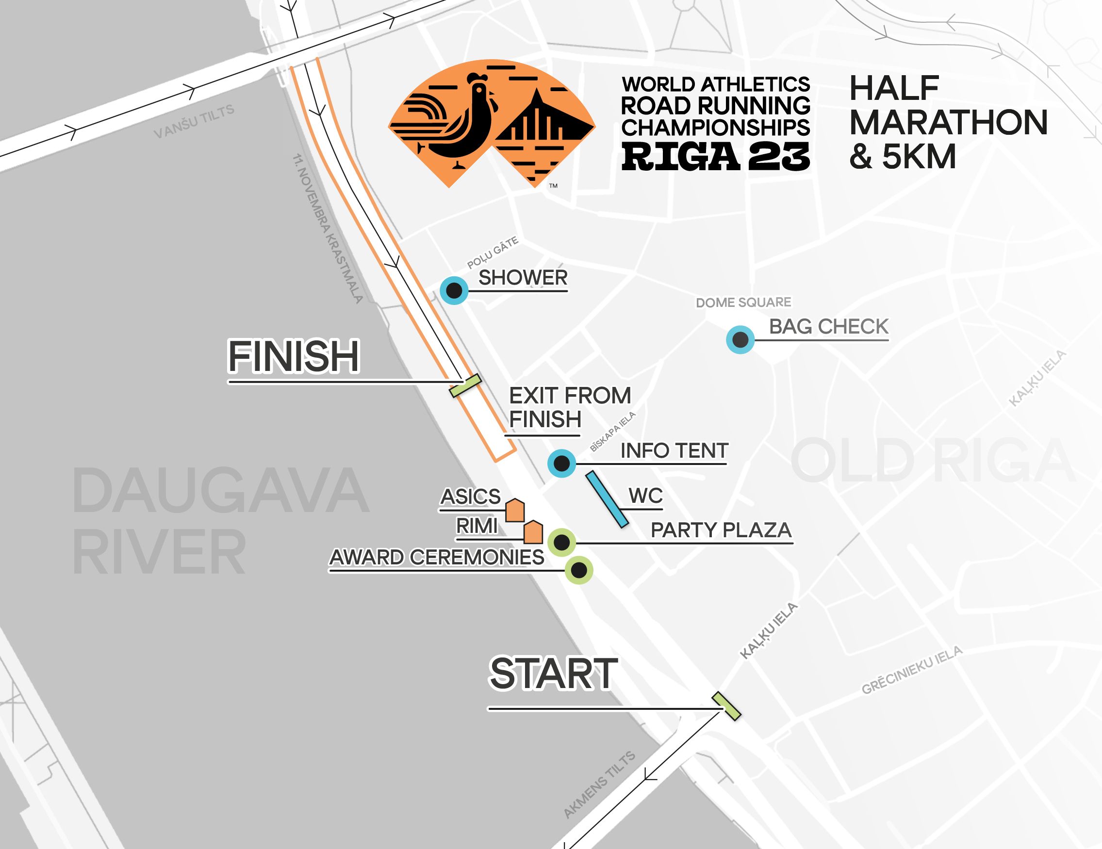 WRRC Riga 23 Banner venue map