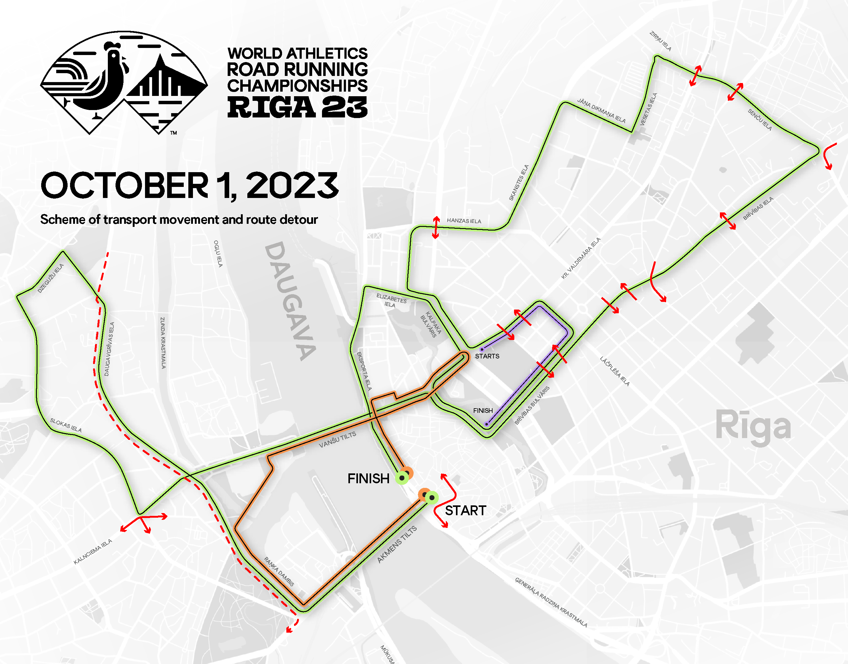 WRRC Riga 23 Banner venue map