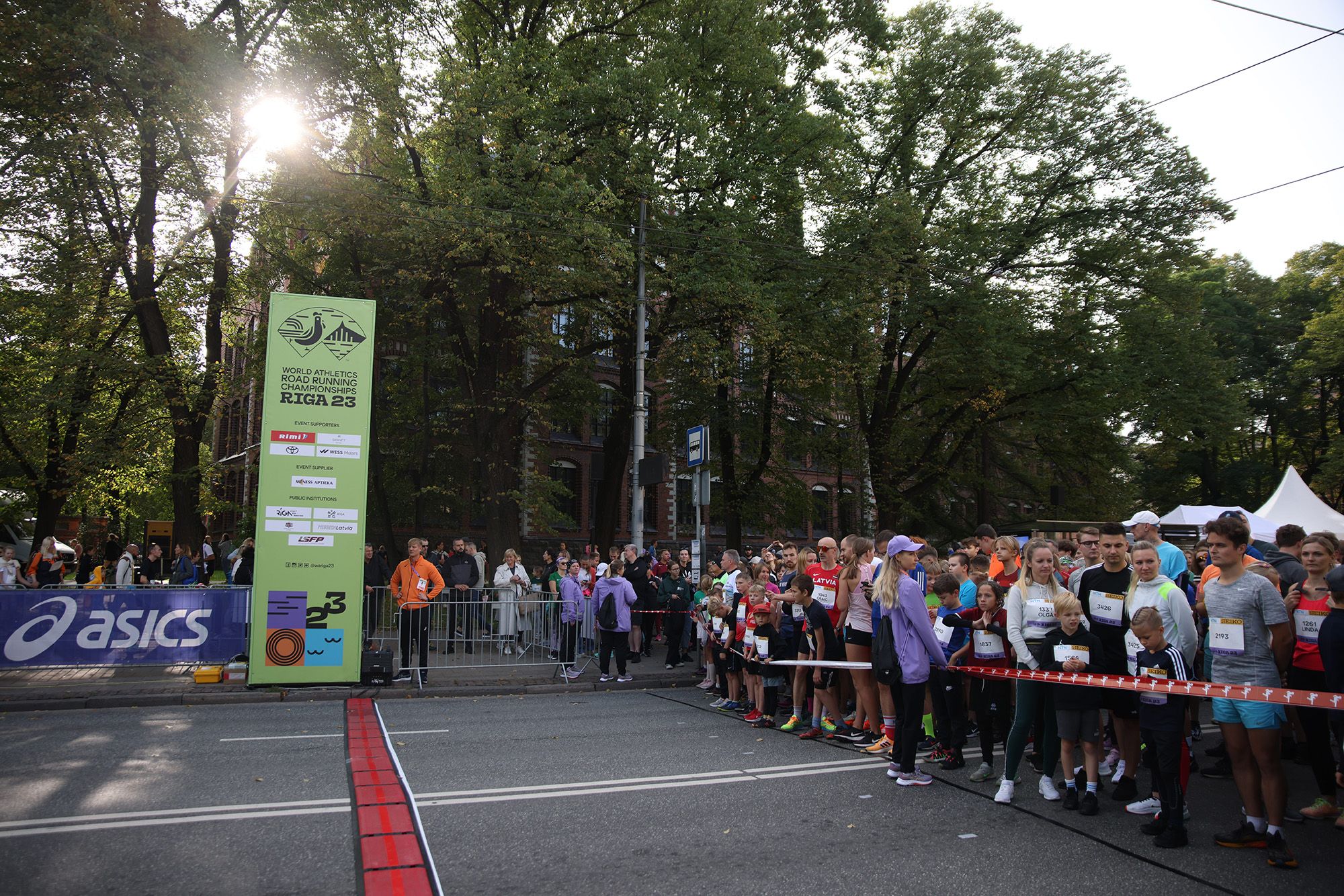 The start of the mass races in Riga