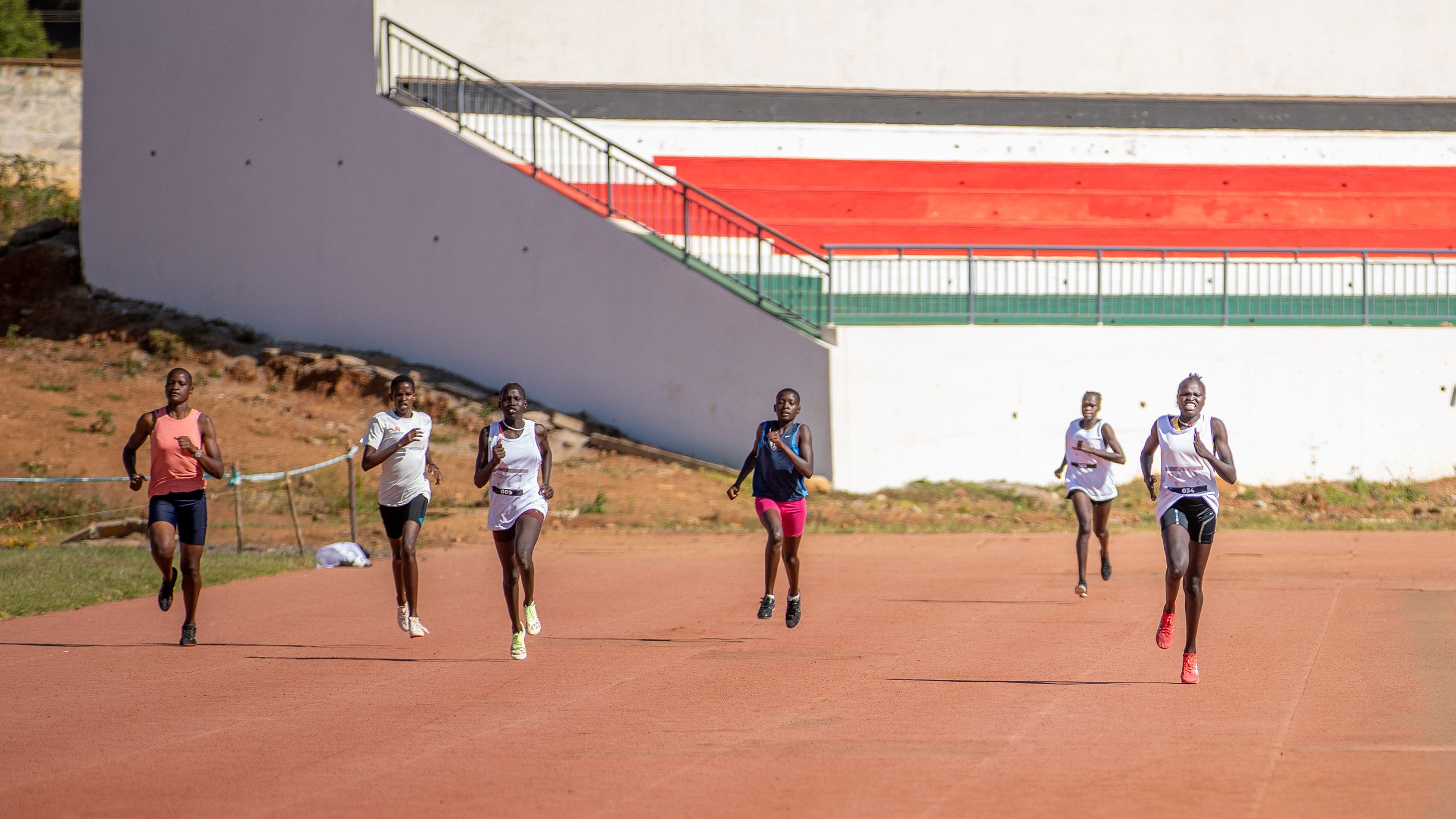 Athletes in action in Eldoret