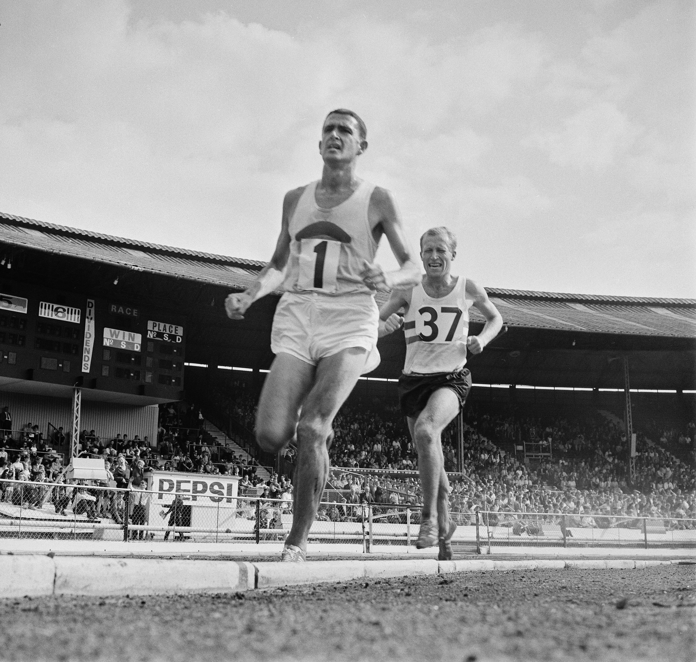 Australian distance runner Ron Clarke