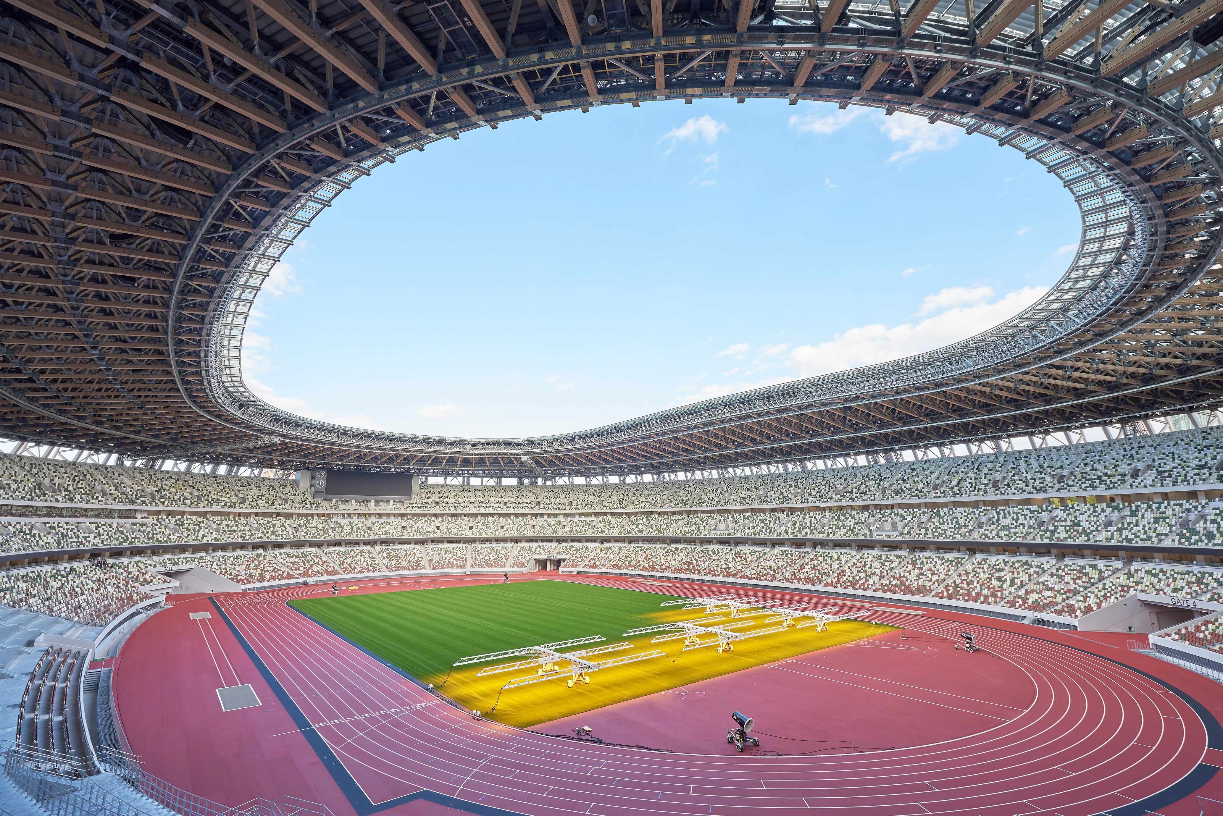 Открытие стадиона олимпийский. Национальный Олимпийский стадион Токио. Национальный стадион Токио 2020. Олимпийский стадион в Токио 2020 Япония. Новый стадион в Токио.