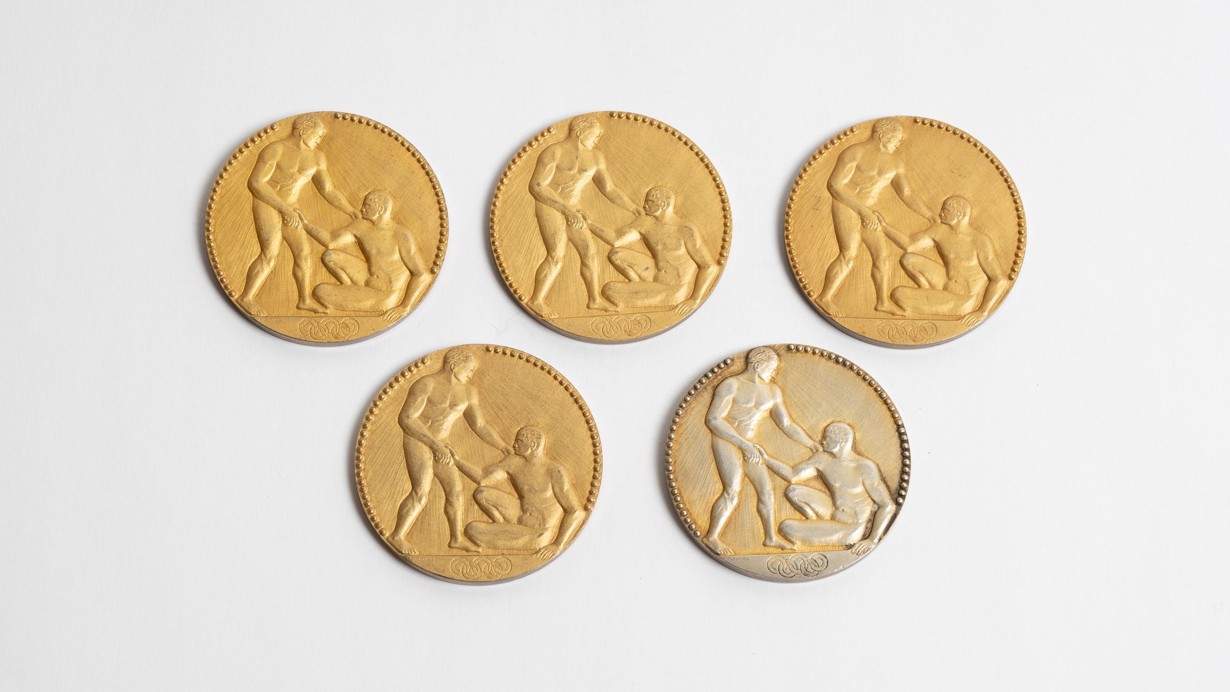 Paavo Nurmi's five Paris 1924 Olympic gold medals