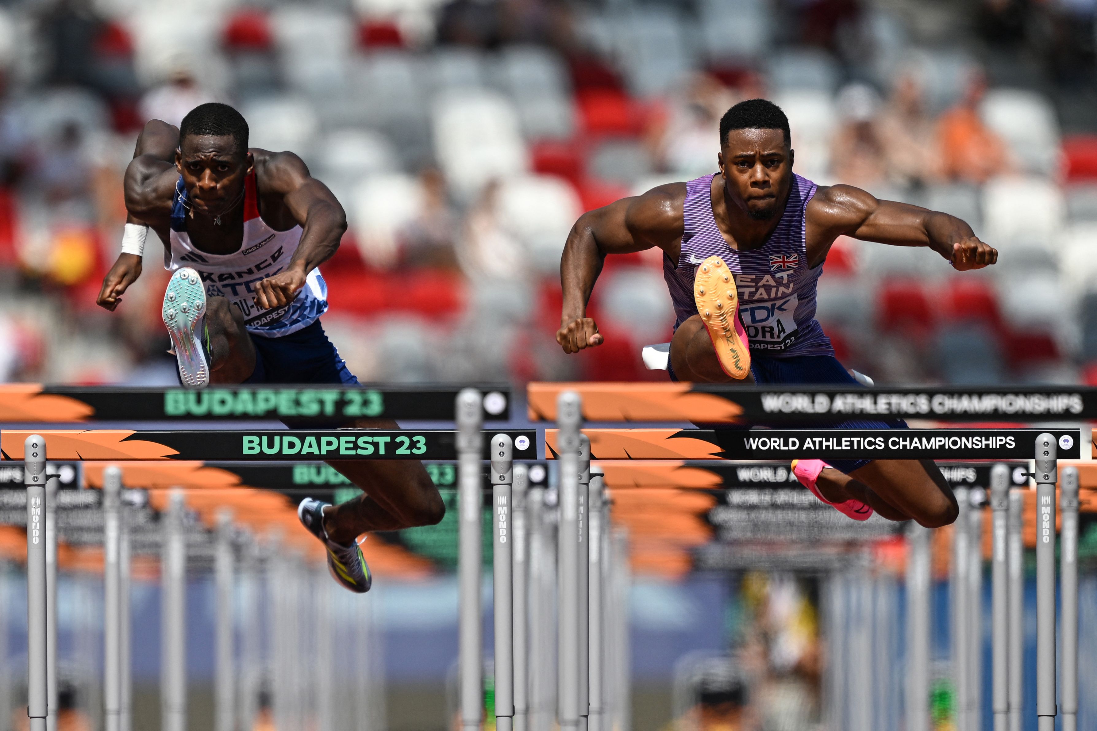 Just Kwaou-Mathey and Tade Ojora compete in Budapest