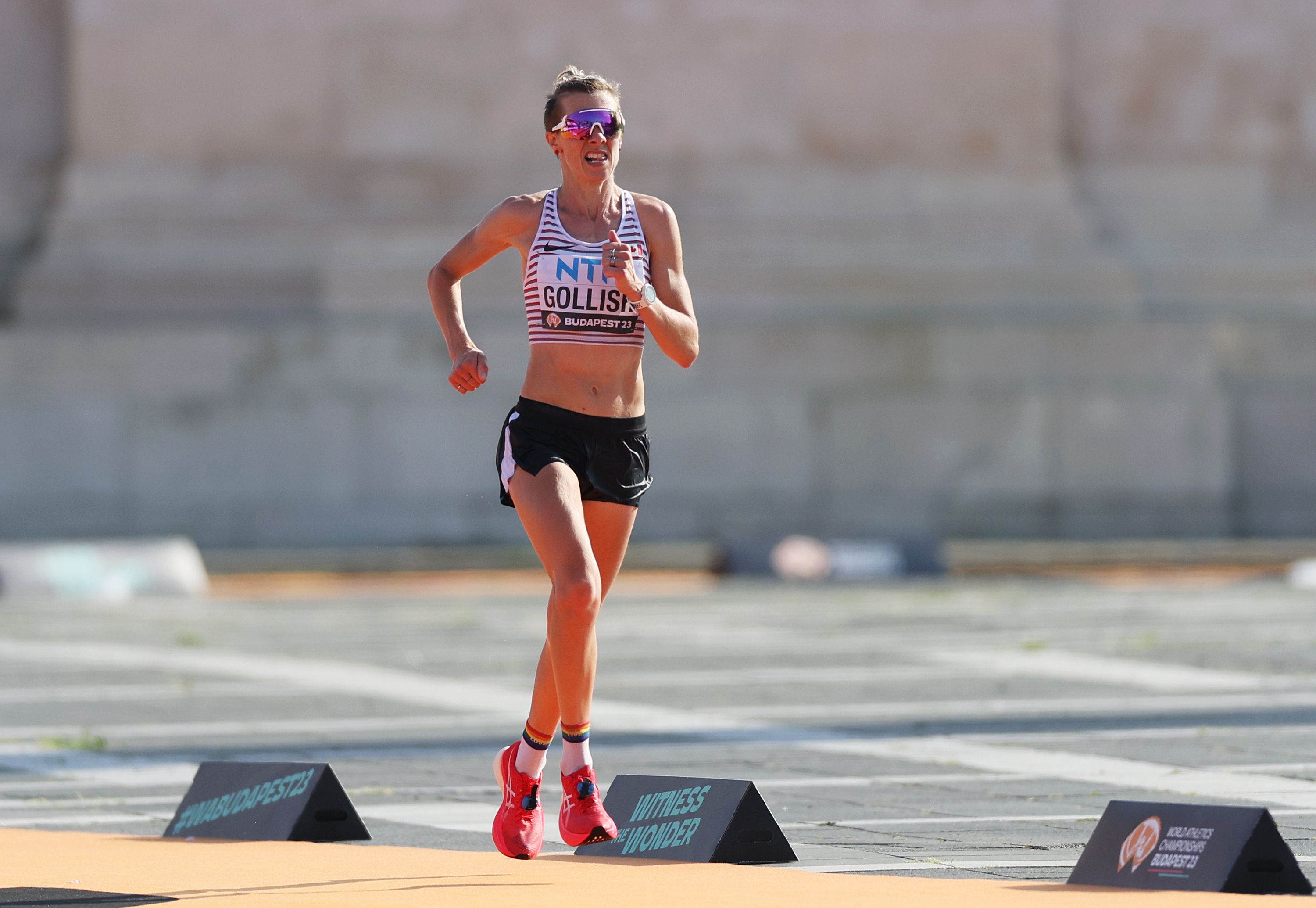 Sasha Gollish in the marathon at the World Athletics Championships Budapest 23