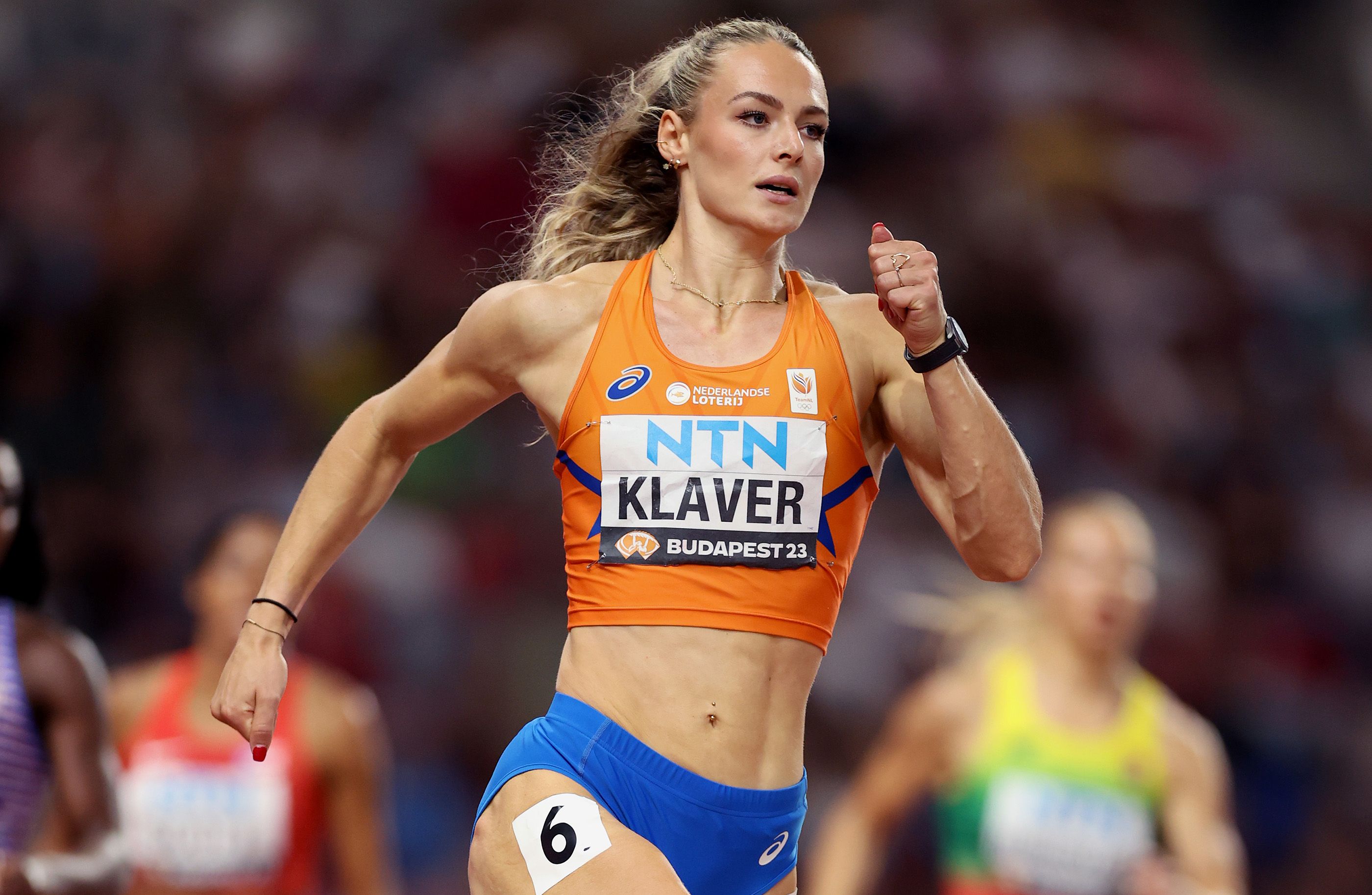 Lieke Klaver at the World Athletics Championships Budapest 23