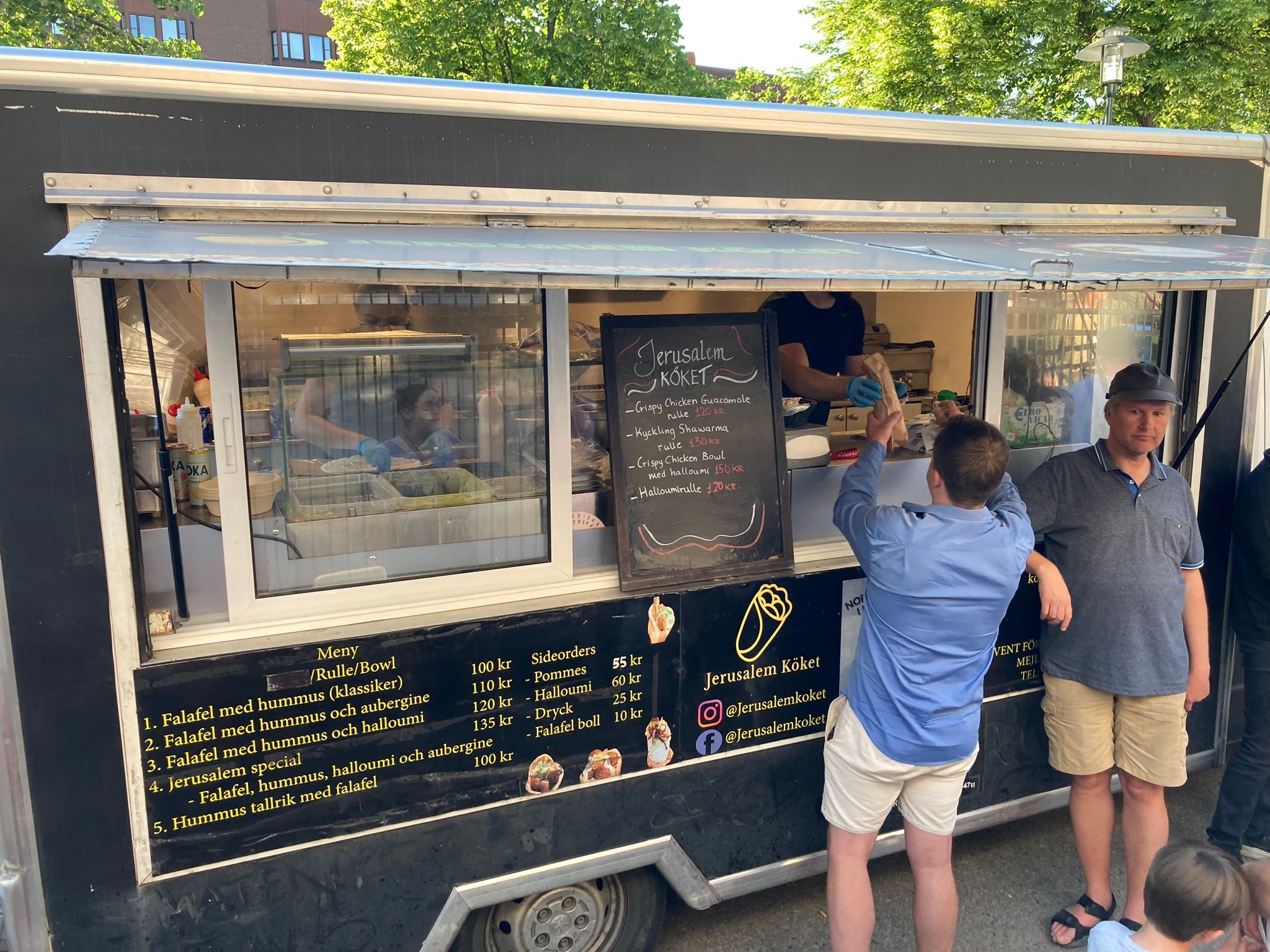 Food truck at 2024 Stockholm Diamond League
