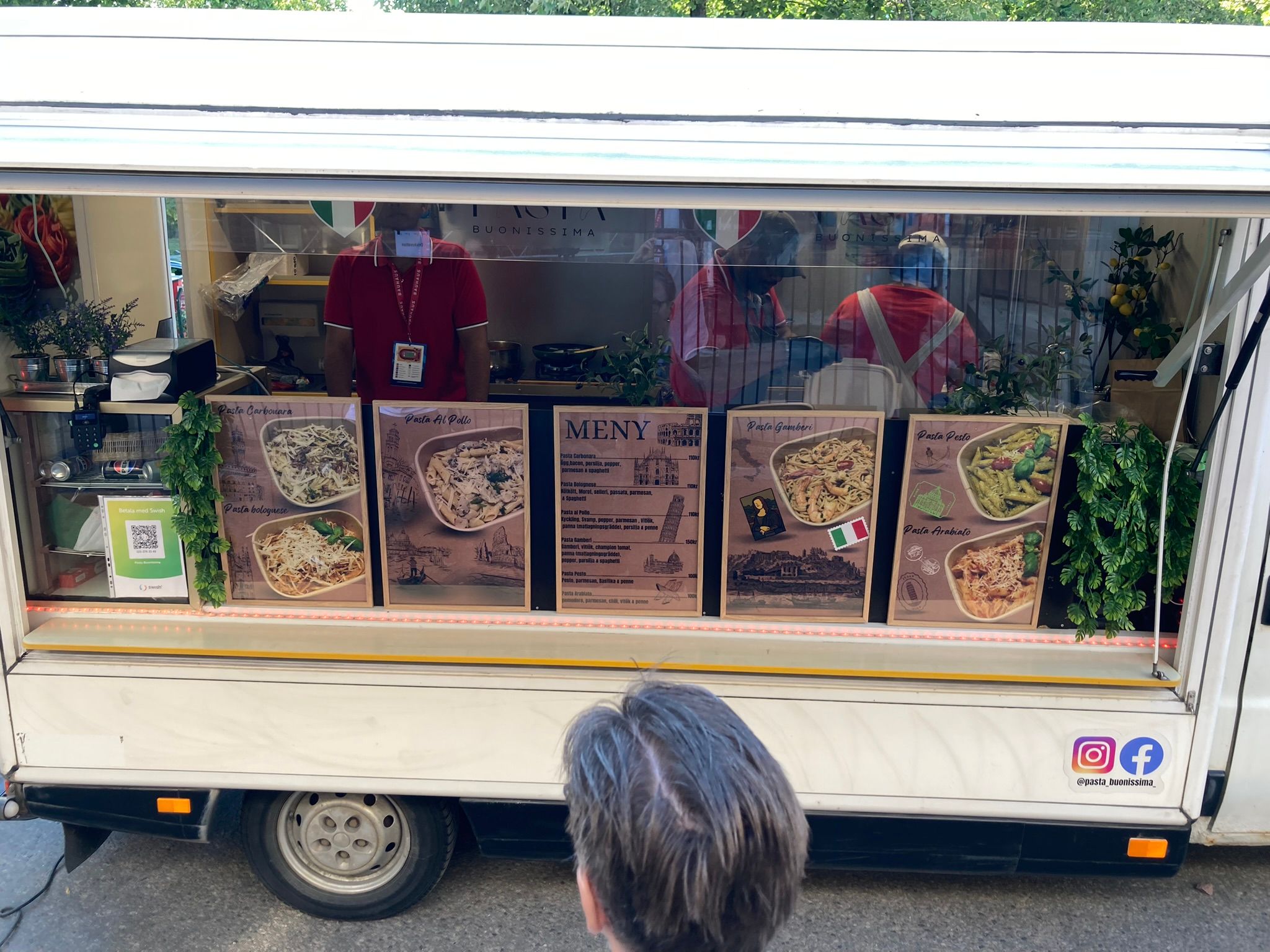 Food truck at 2024 Stockholm Diamond League