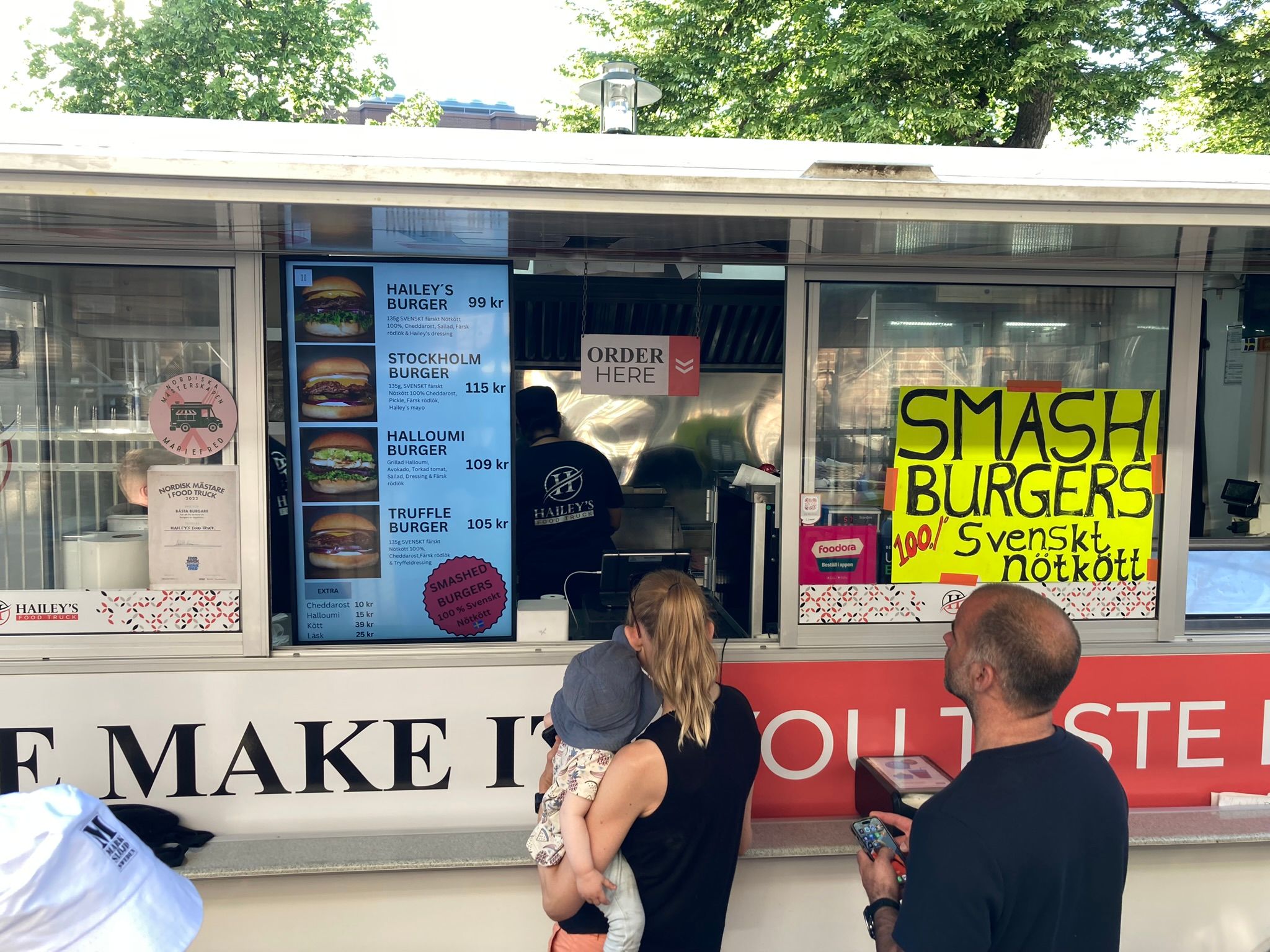 Food truck at 2024 Stockholm Diamond League