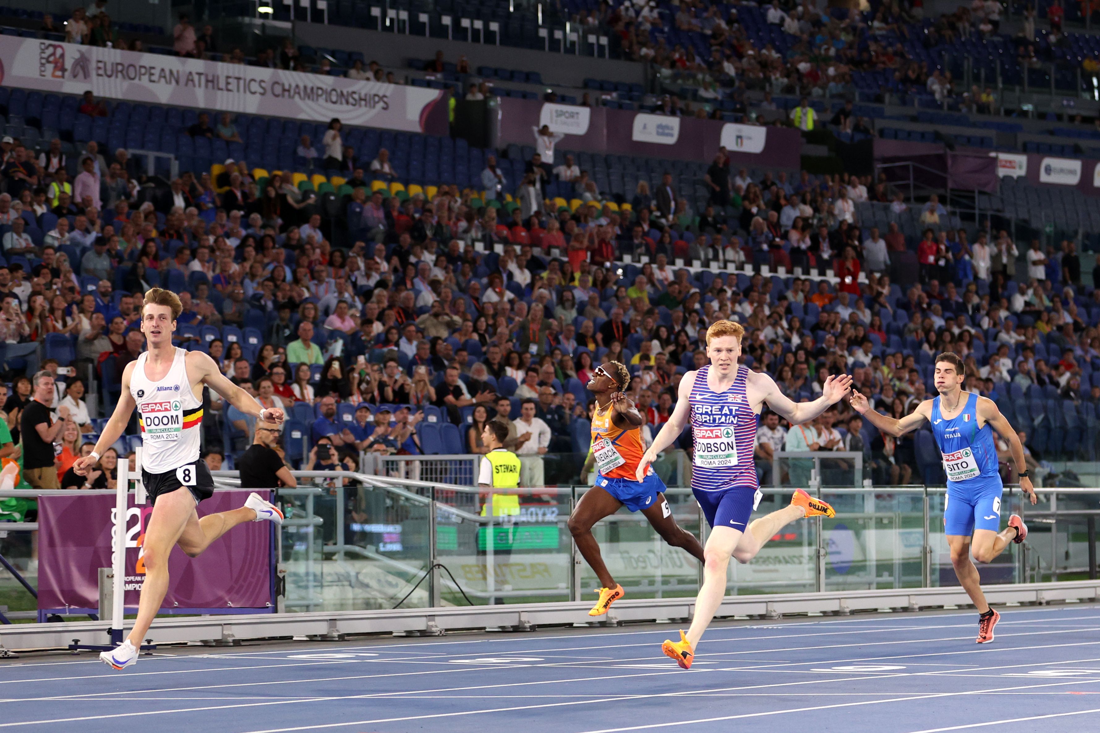 Alexander Doom wins the European 400m title in Rome