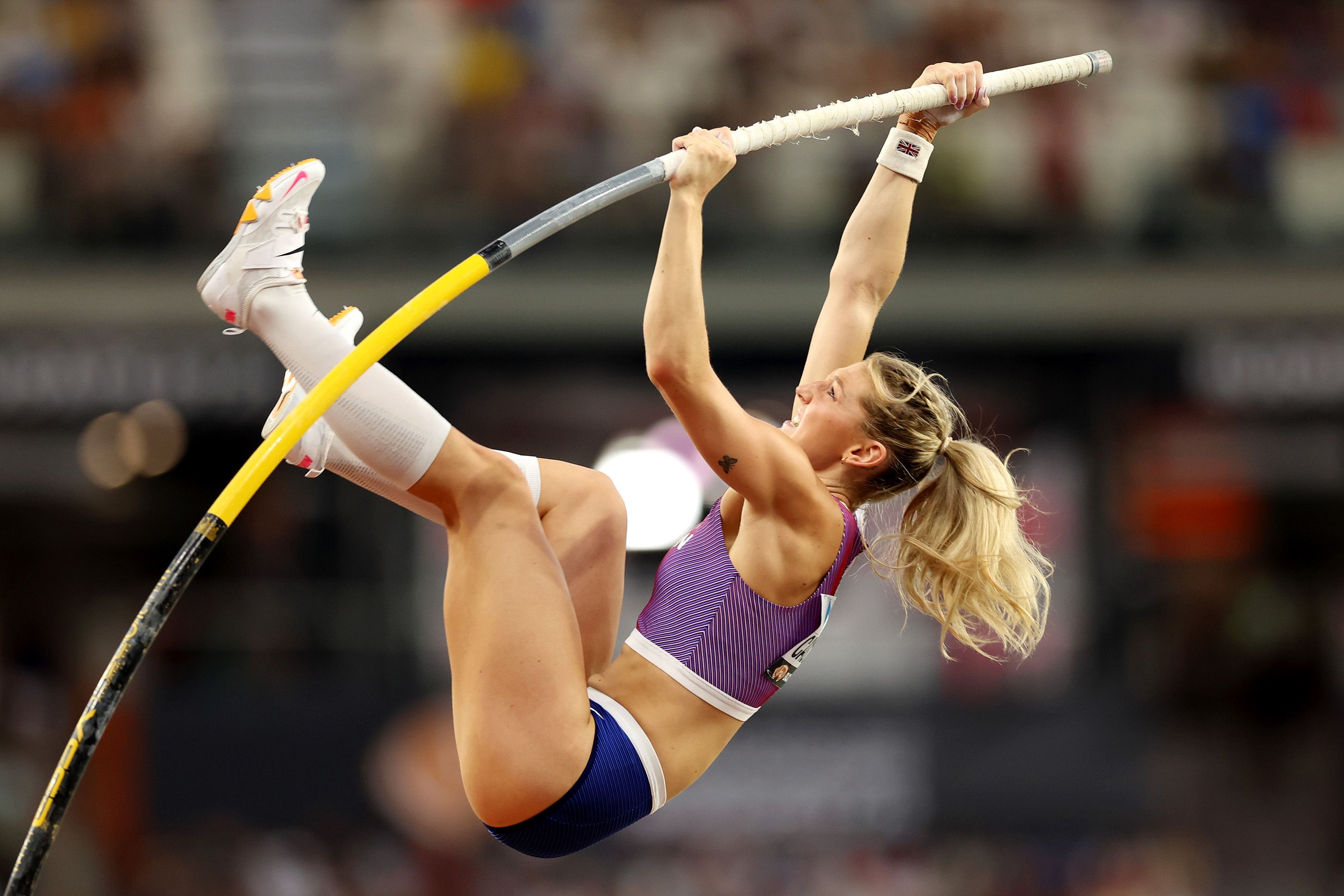 Molly Caudery at the World Athletics Championships in Budapest