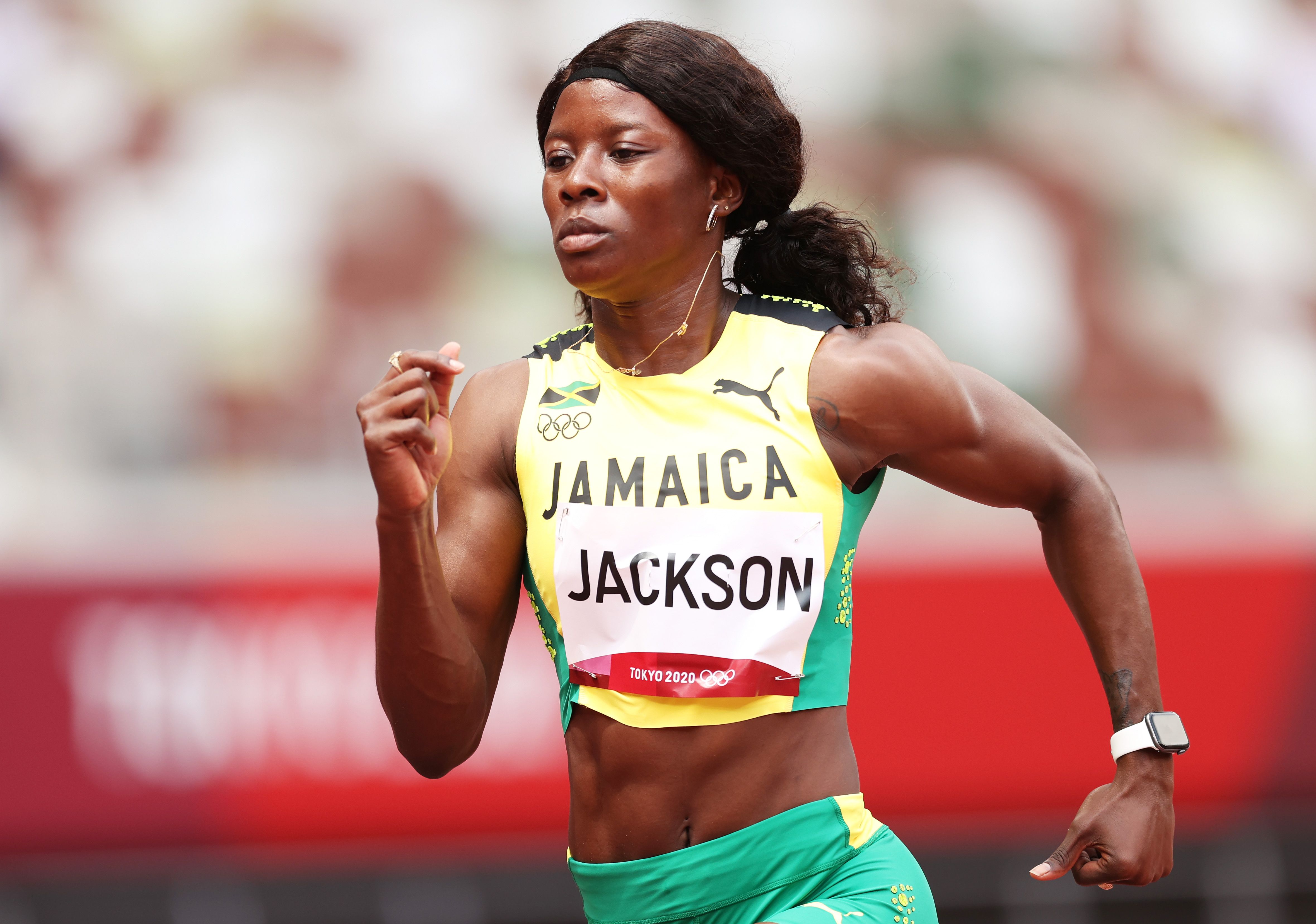 Jamaican sprinter Shericka Jackson