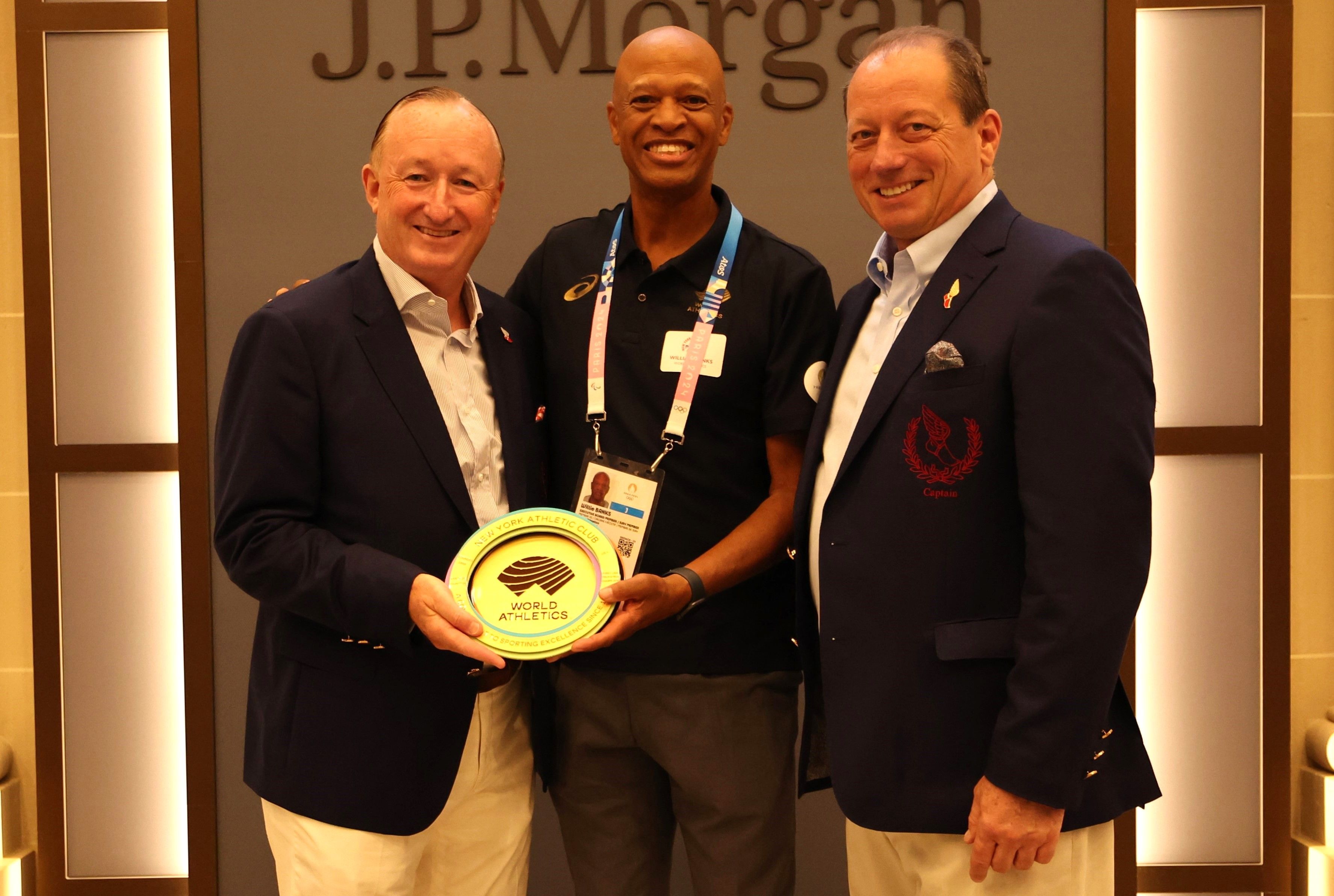 The awarding of the World Athletics Heritage Plaque to New York Athletic Club