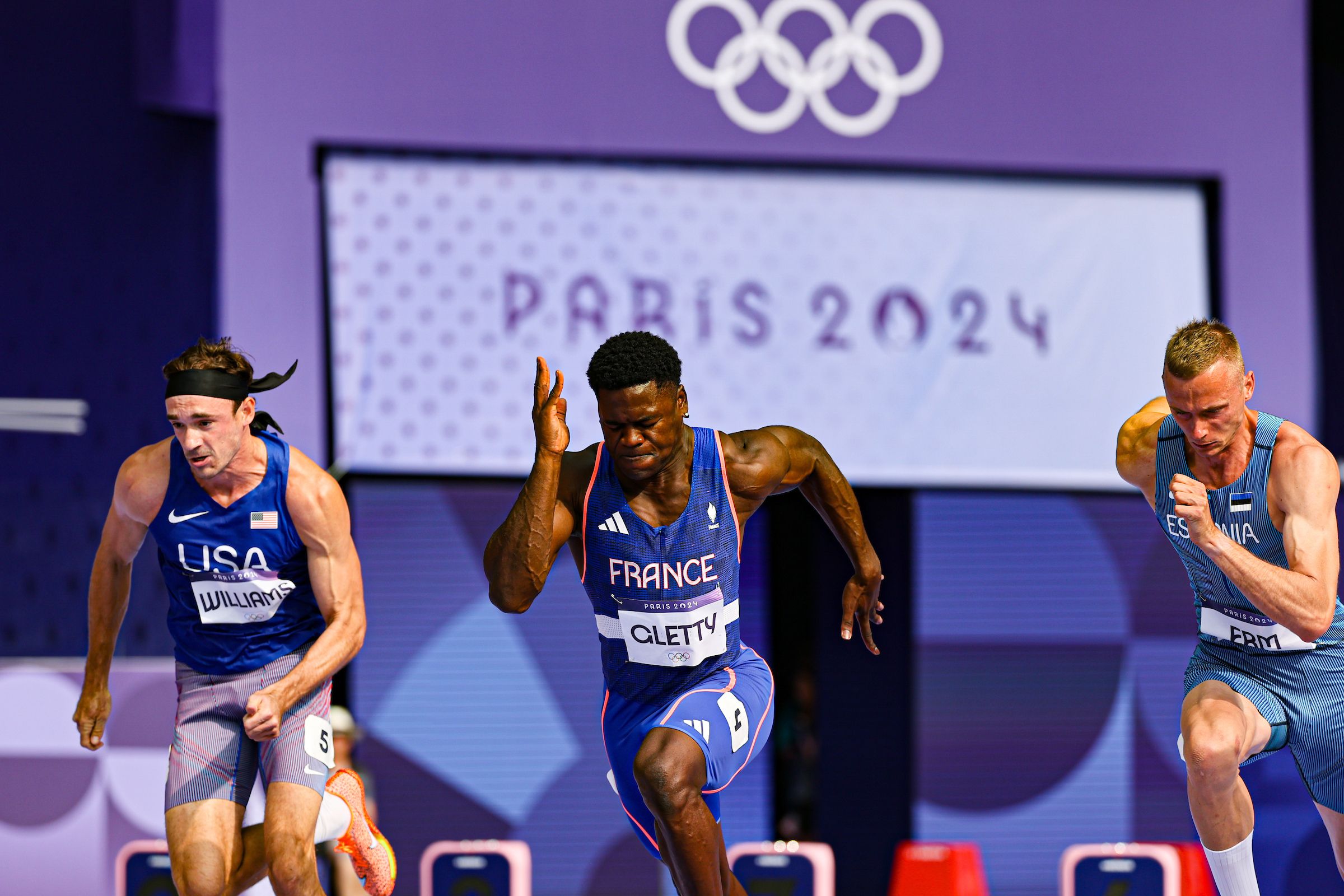 Makenson Gletty in action at the Paris 2024 Olympic Games