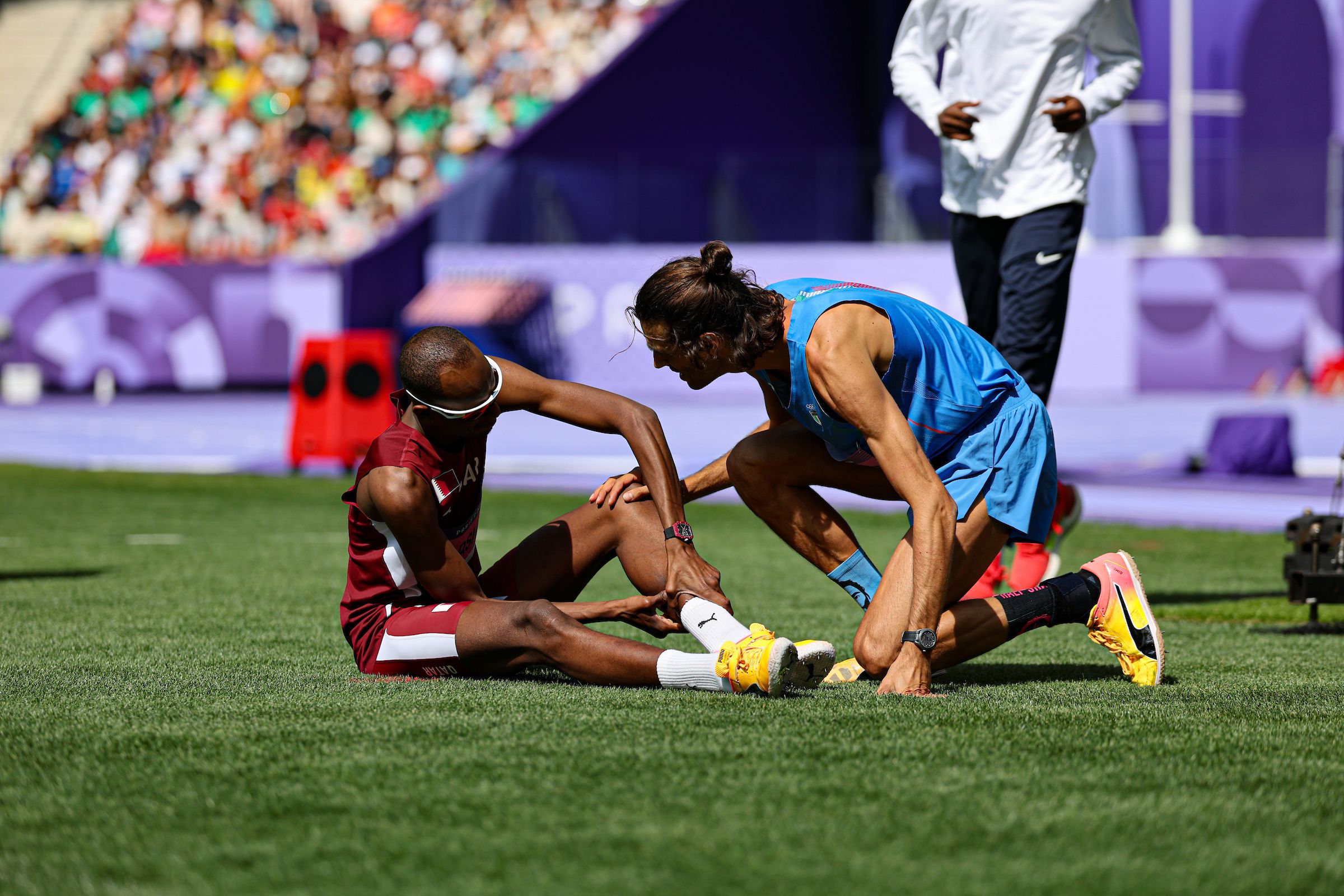 Mutaz Barshim and Gianmarco Tamberi in Paris