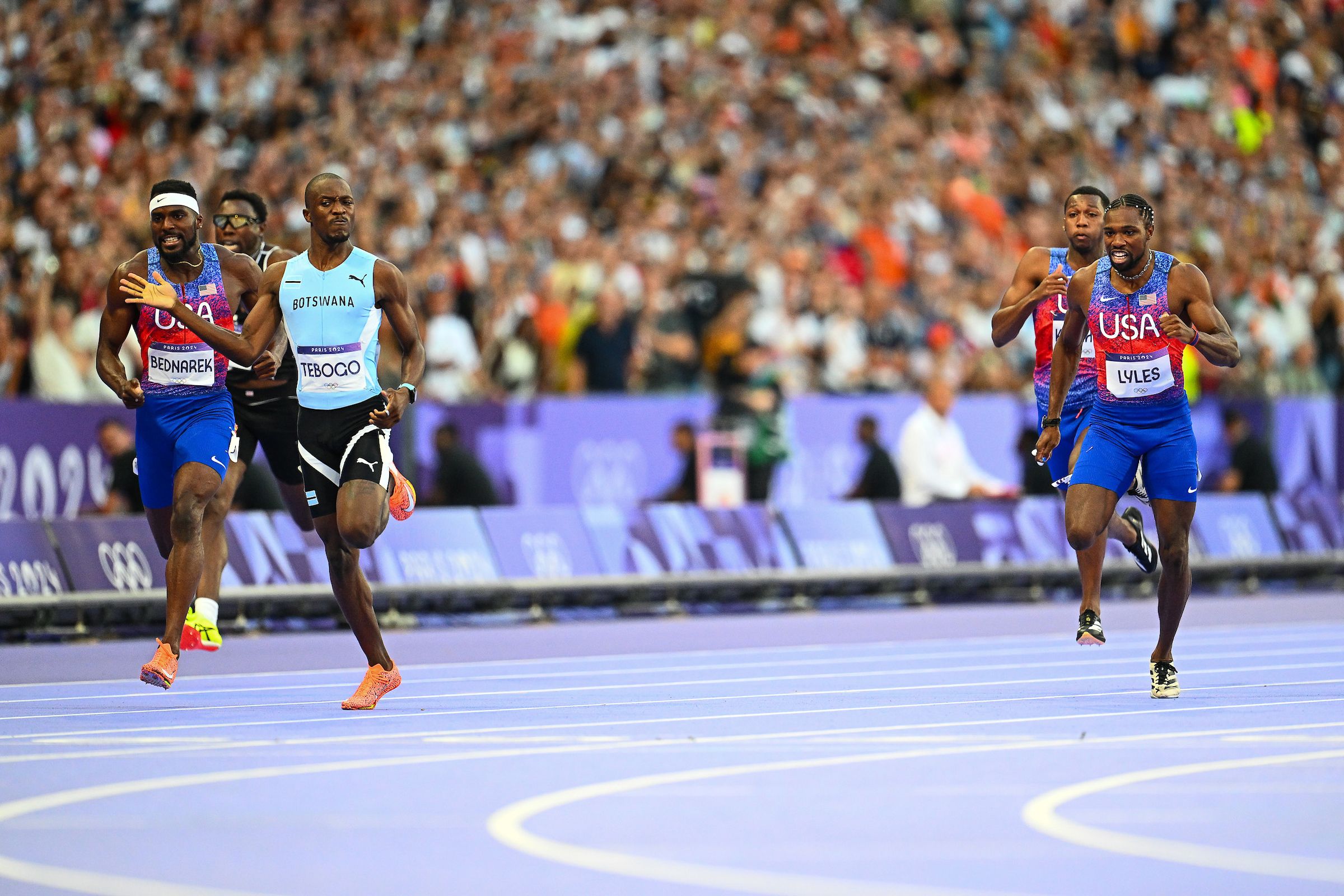 Letsile Tebogo wins the 200m title at the Paris 2024 Olympic Games