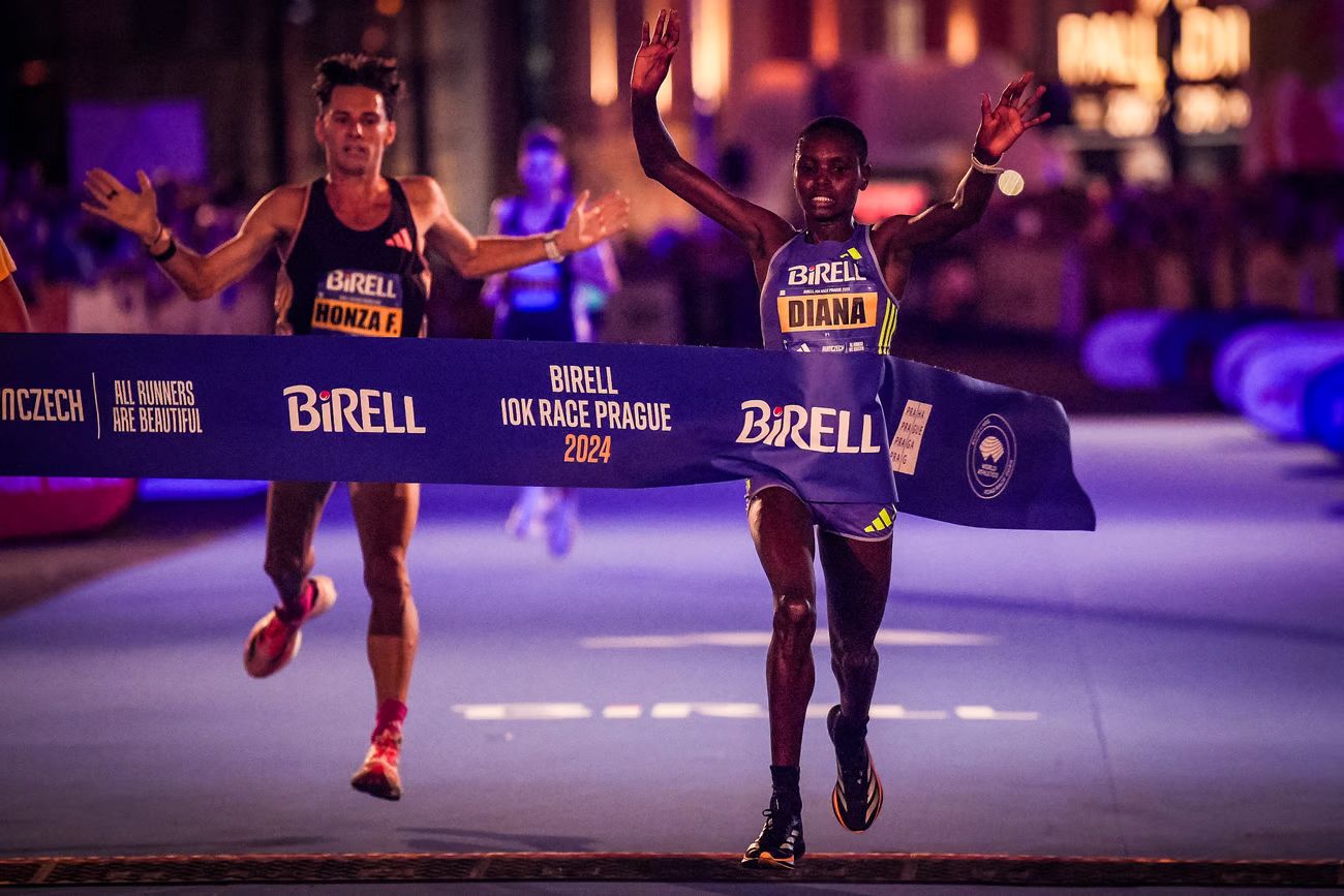 Diana Chepkorir wins the Birell 10K Race Prague