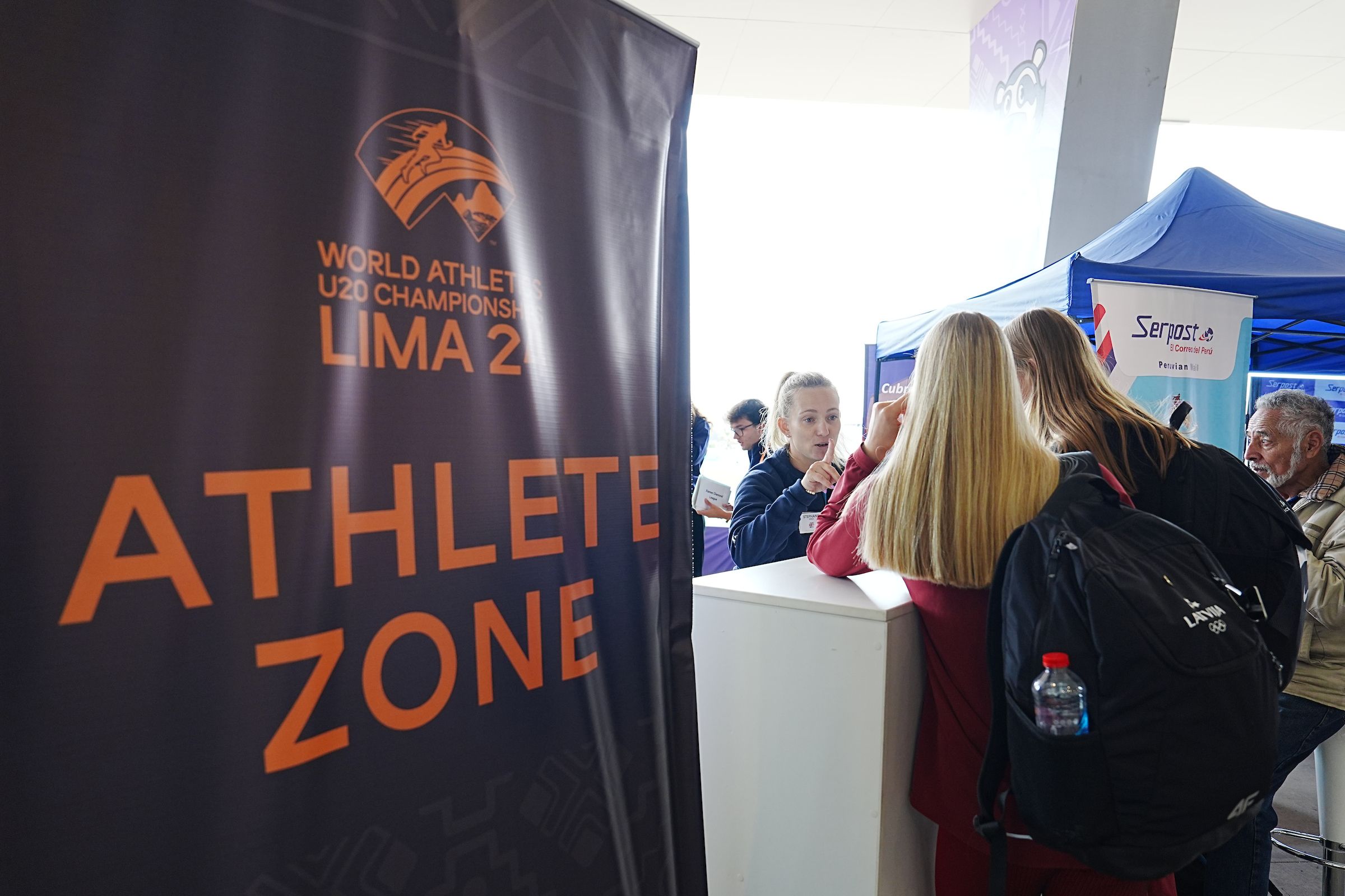 The Athlete Zone at the World Athletics U20 Championships Lima 24