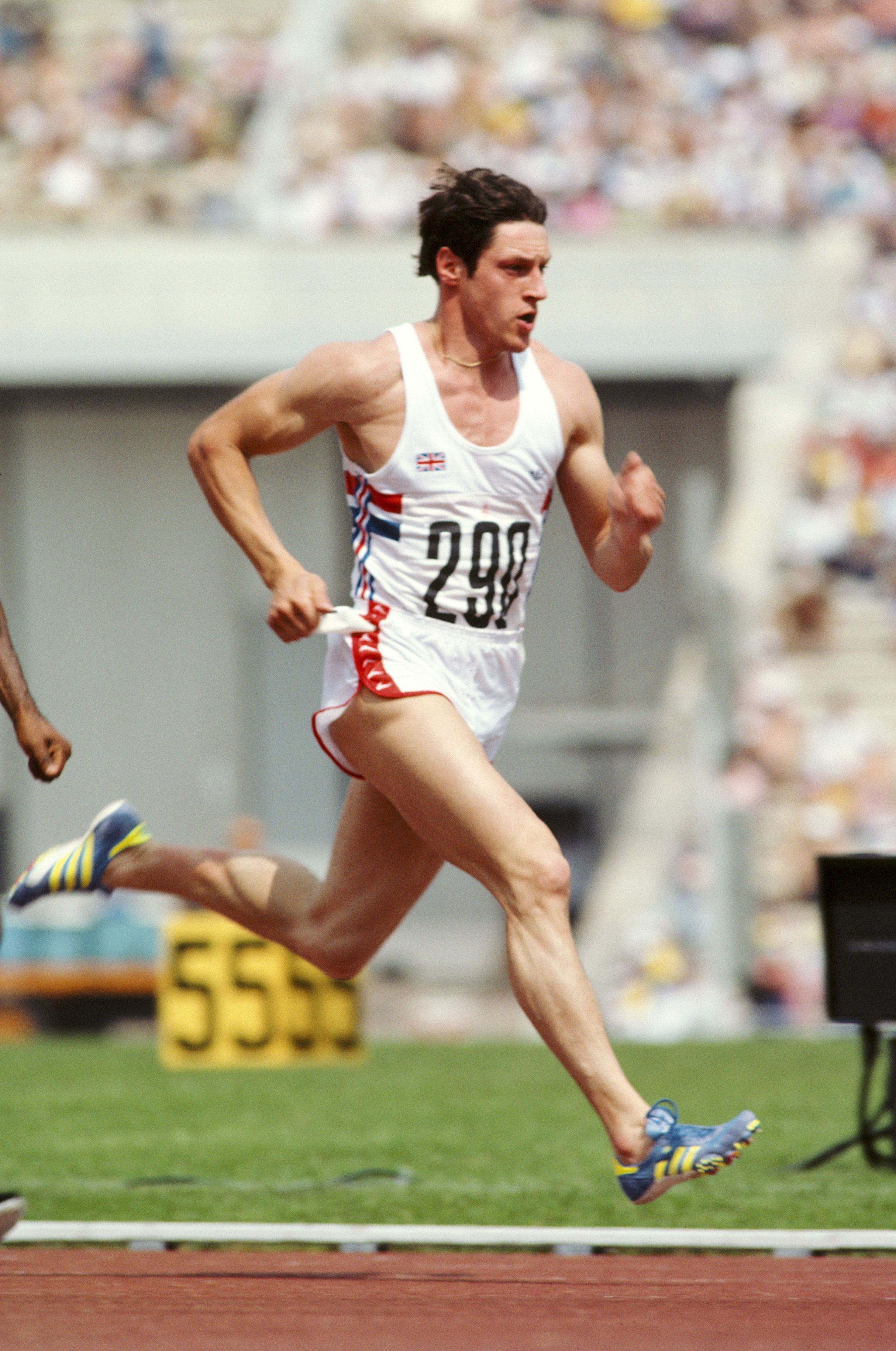 Allan Wells in action at the 1980 Olympic Games