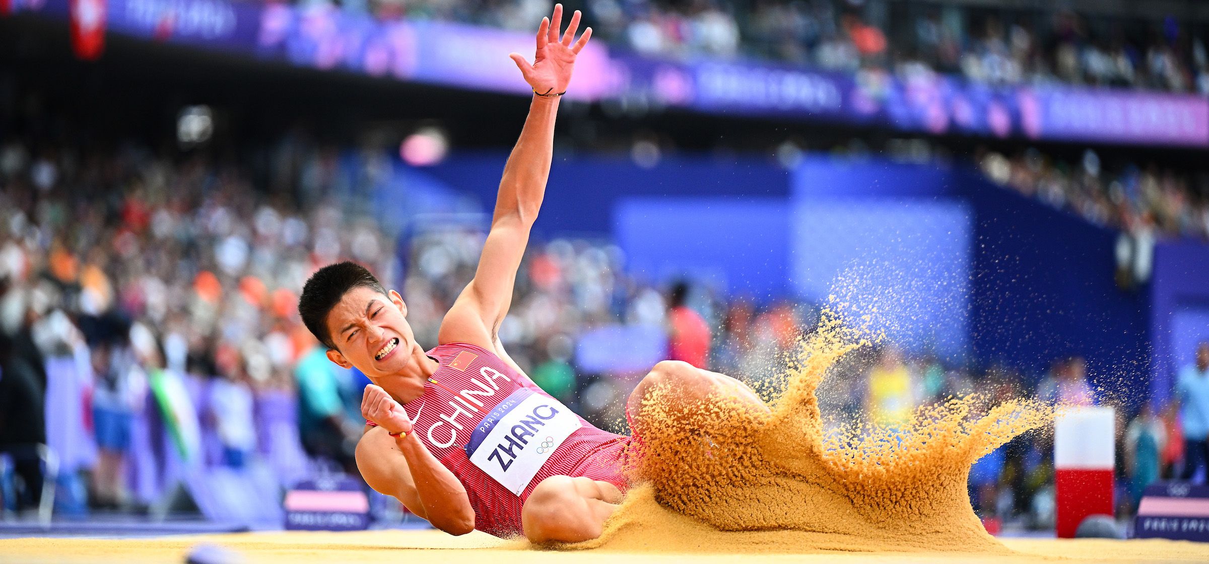 Zhang Mingkun in action in Paris