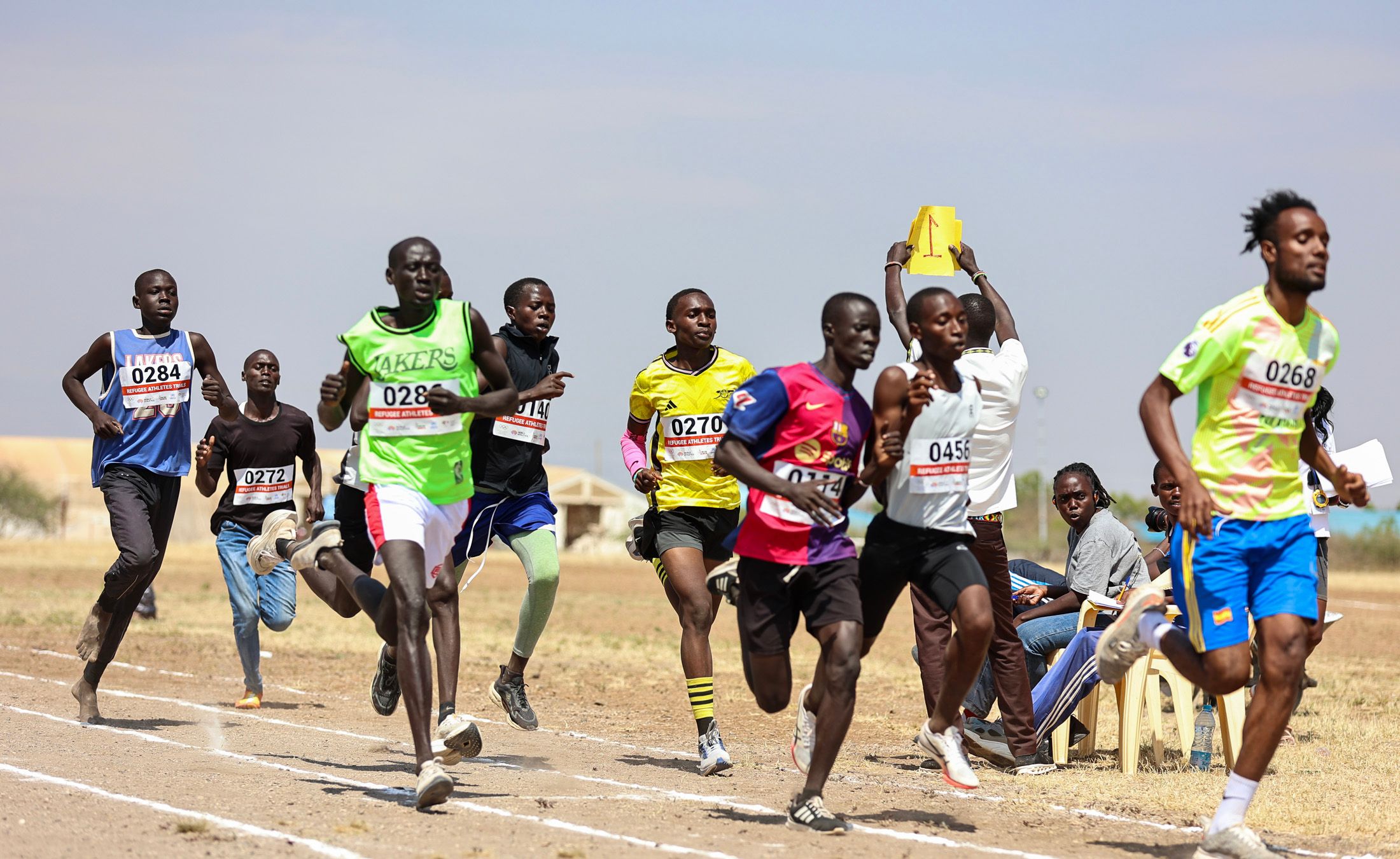 Athletes competing at the Refugee Team Trials