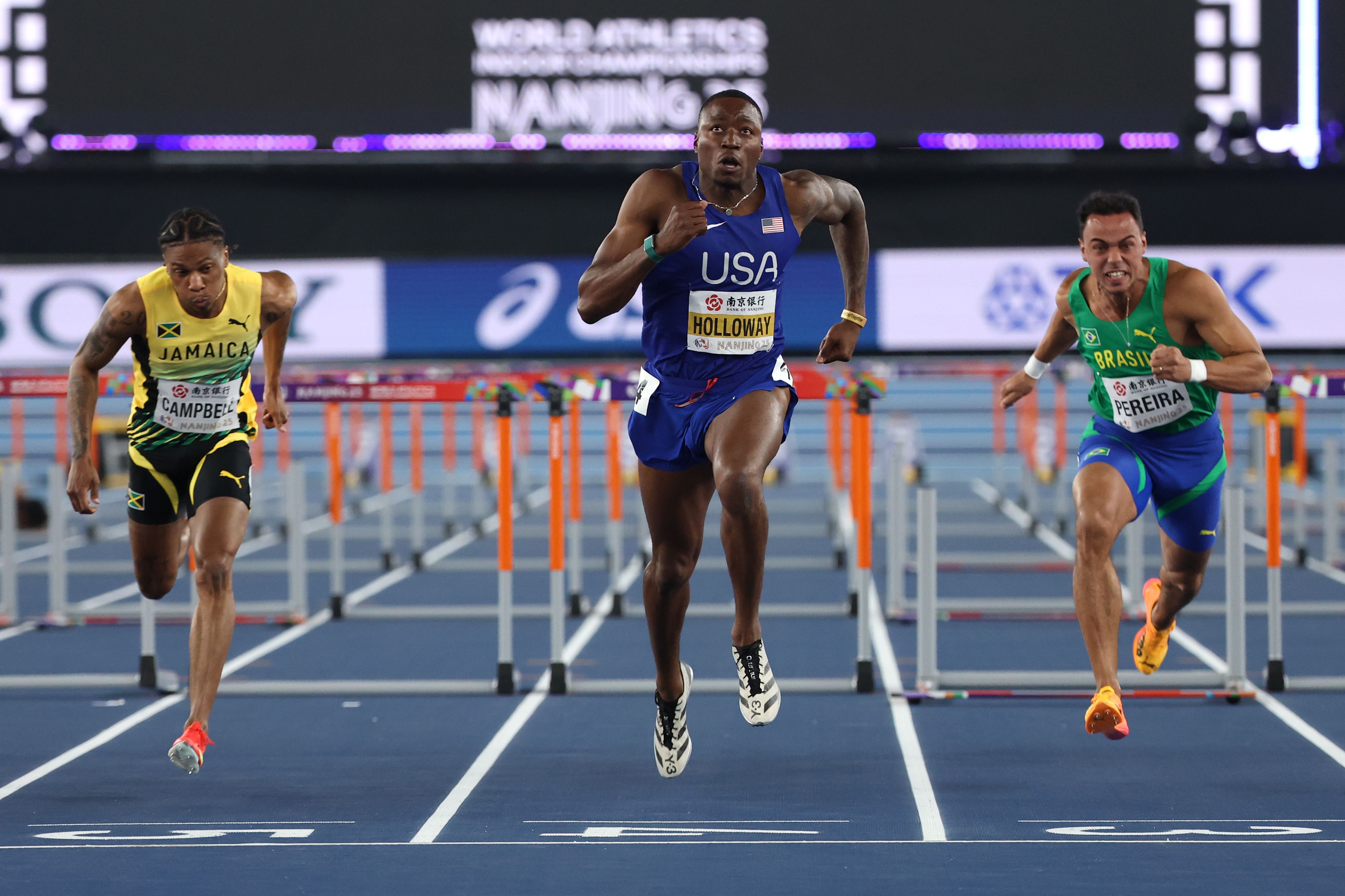 Grant Holloway at the World Athletics Indoor Championships Nanjing 25