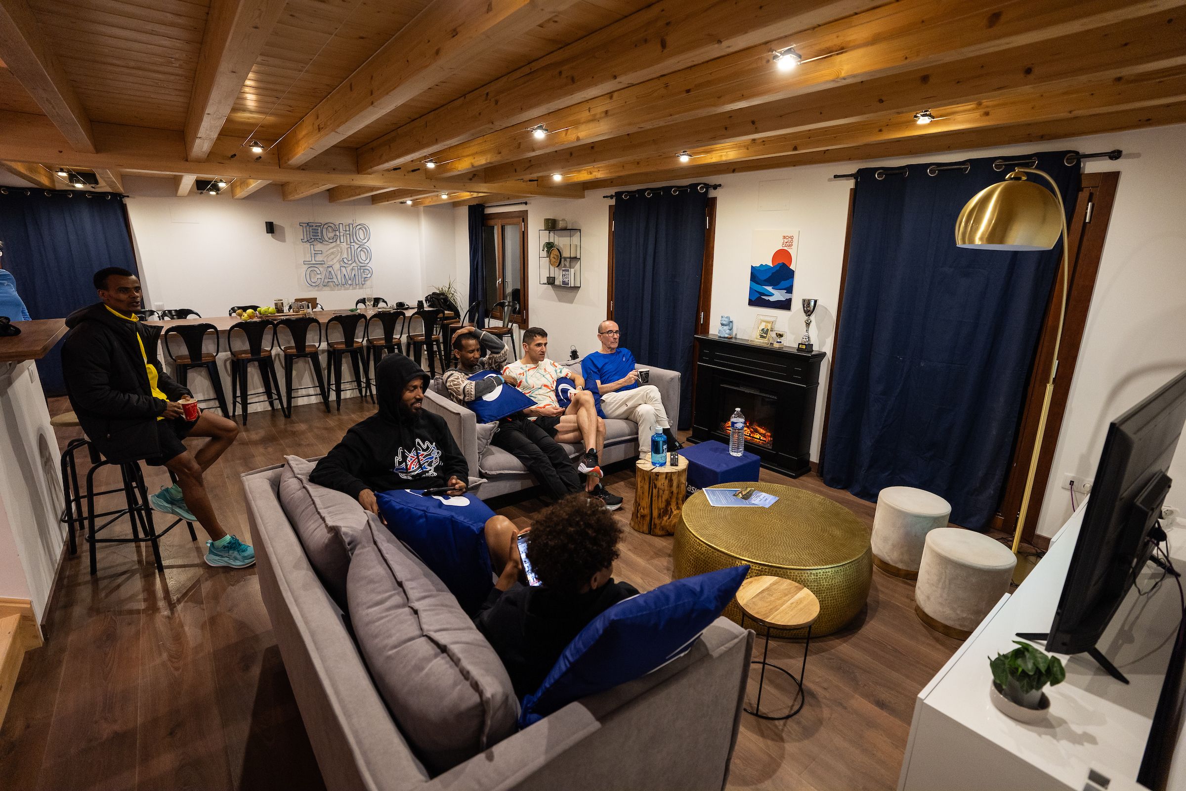 Athlete Refugee Team members at the ASICS Chojo Camp Europe in Font-Romeu