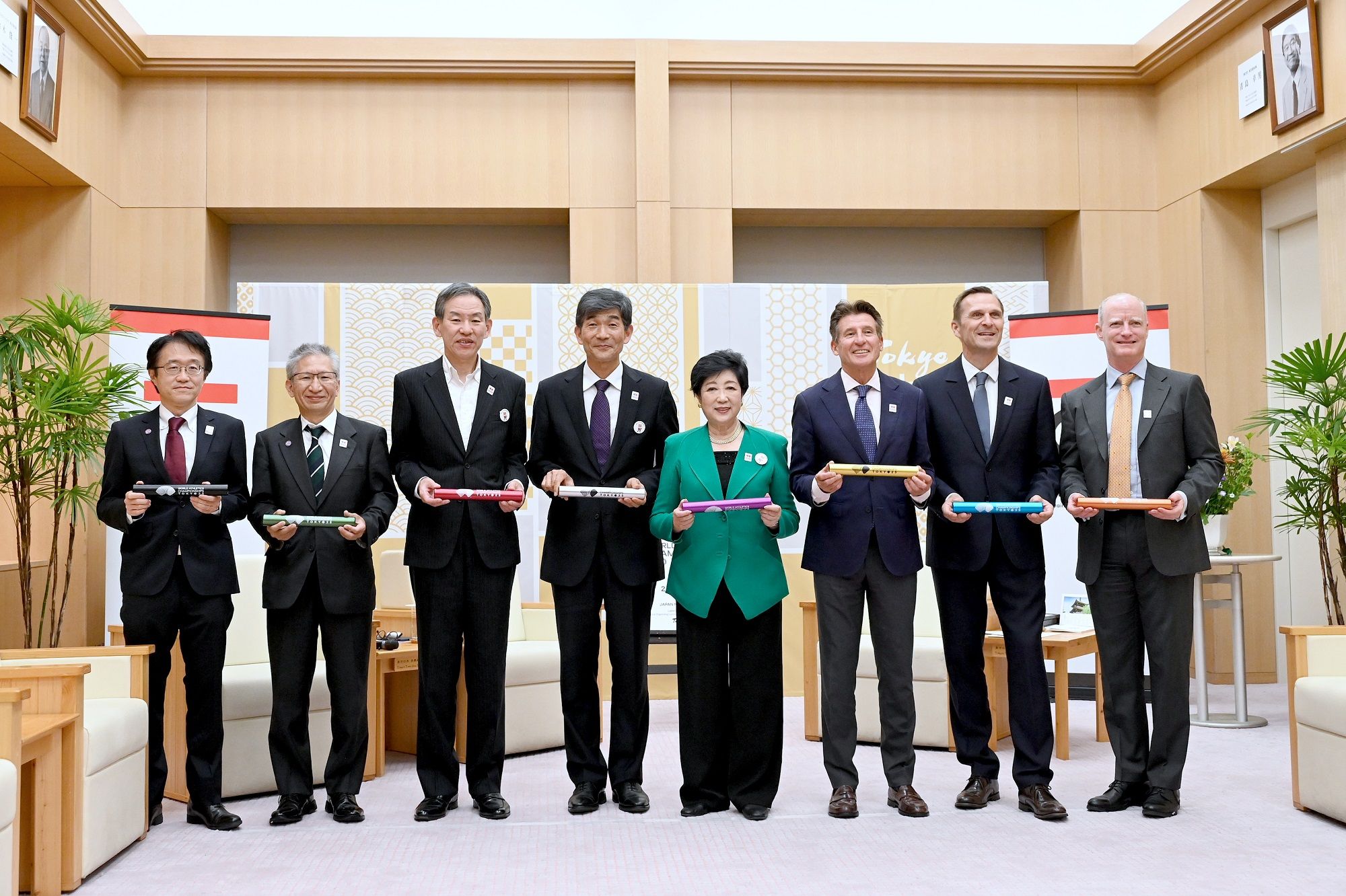 World Athletics President Coe Meets with Governor Koike