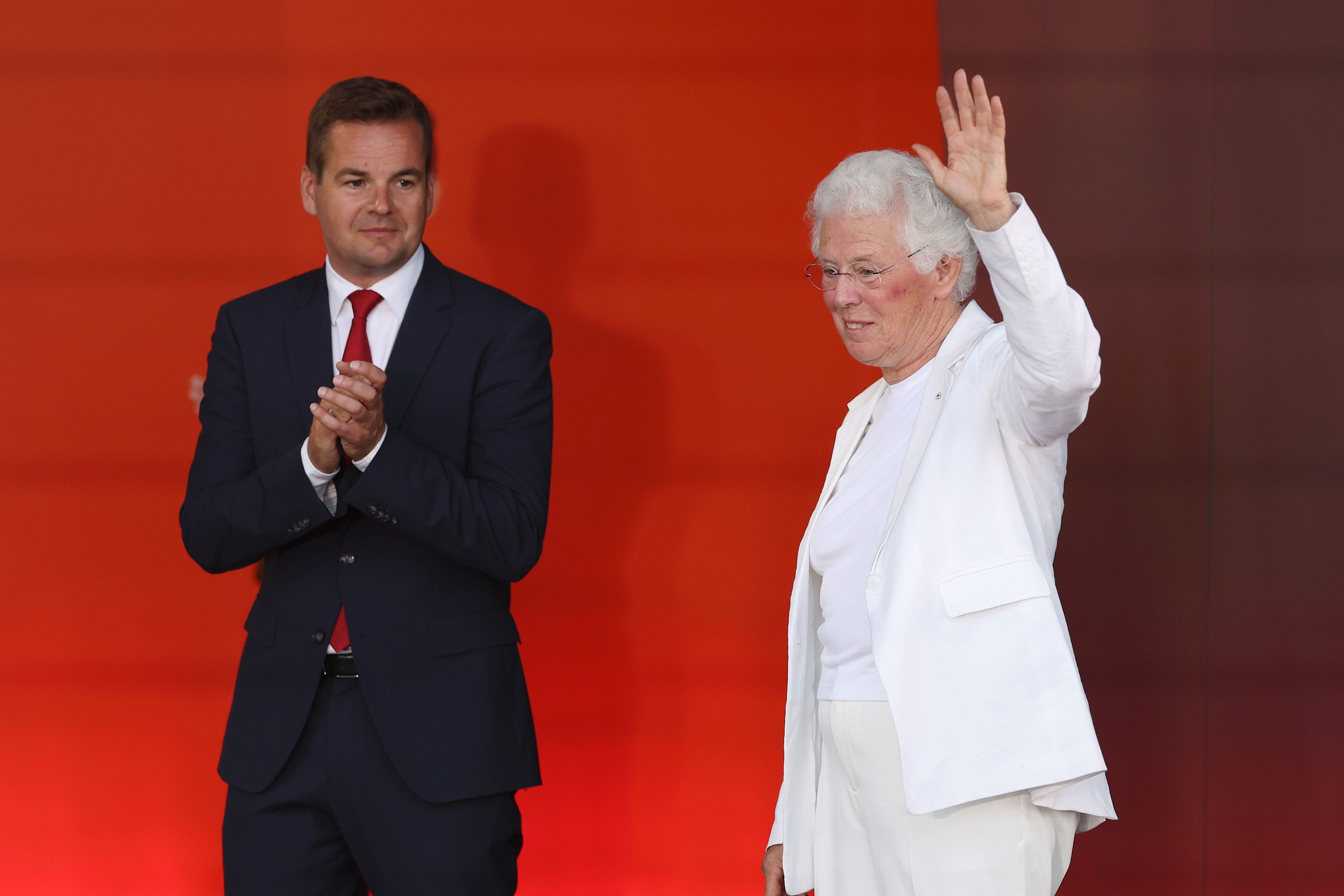 World Athletics Council Member Abby Hoffman at the World Athletics Championships in Budapest