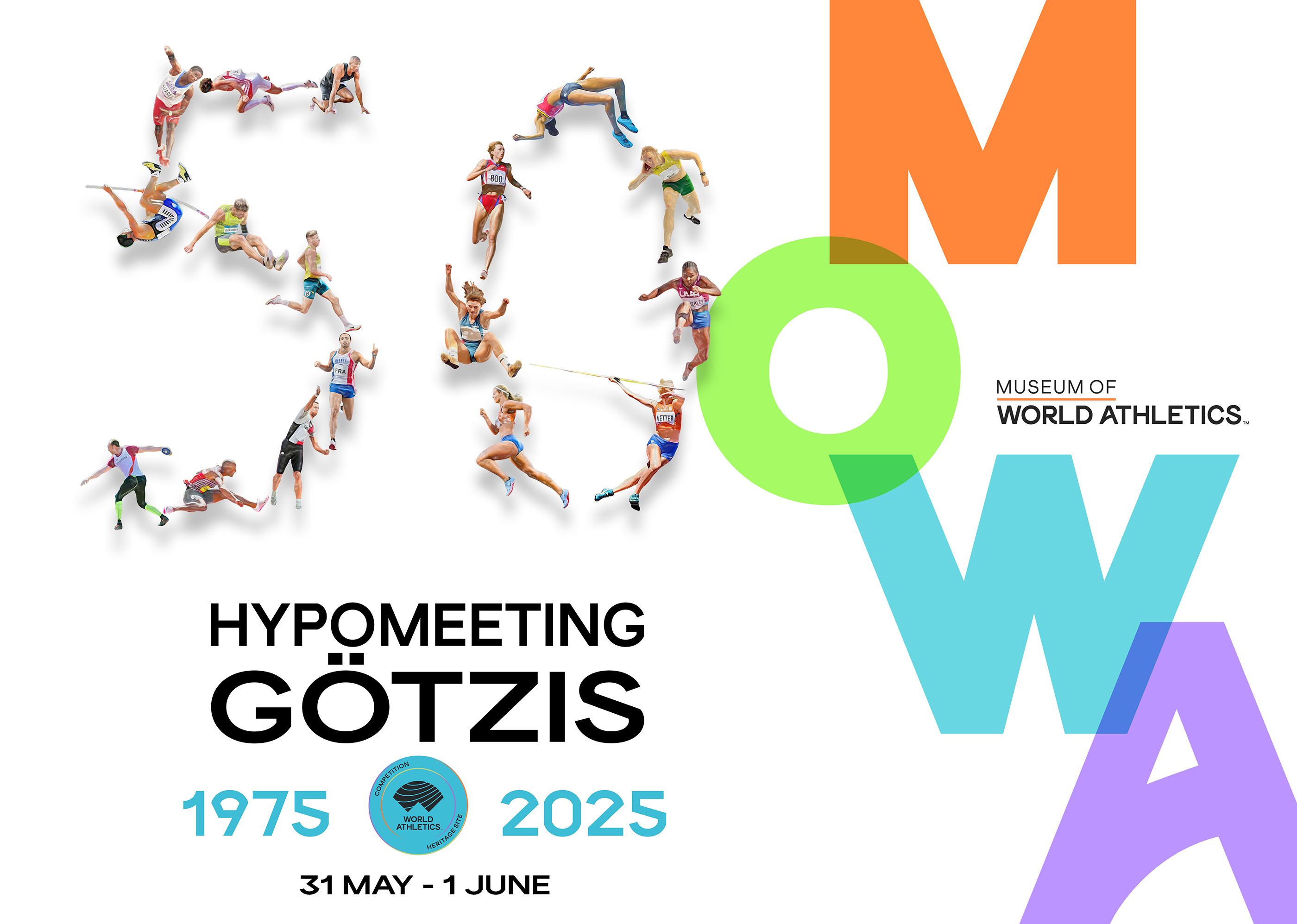 50th Götzis Hypomeeting exhibition - MOWA postcard