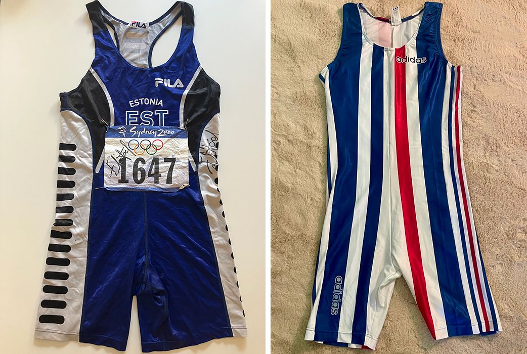 Bodysuits worn by Erki Nool and Christian Plaziat
